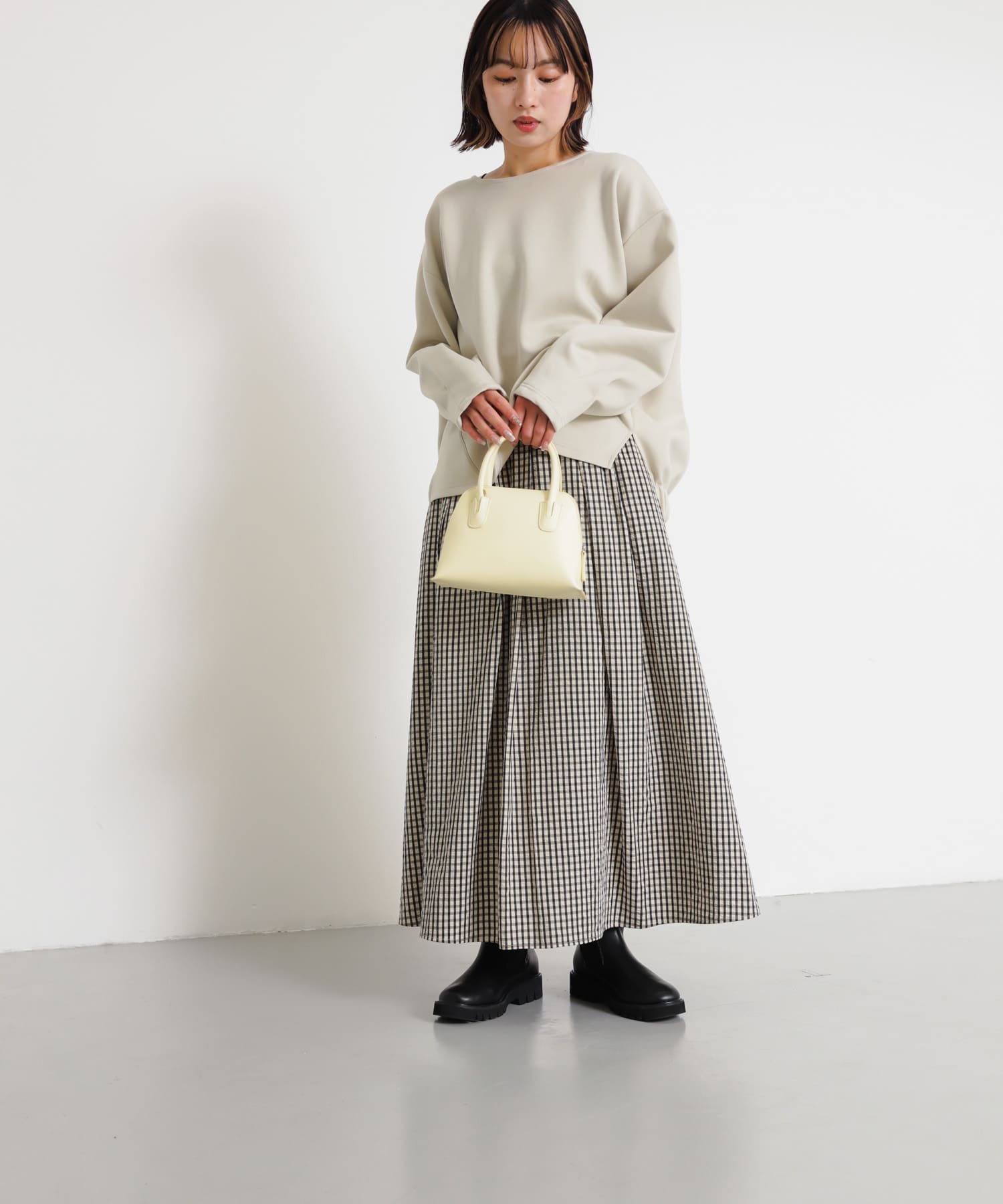 身長：158cm サイズ：one