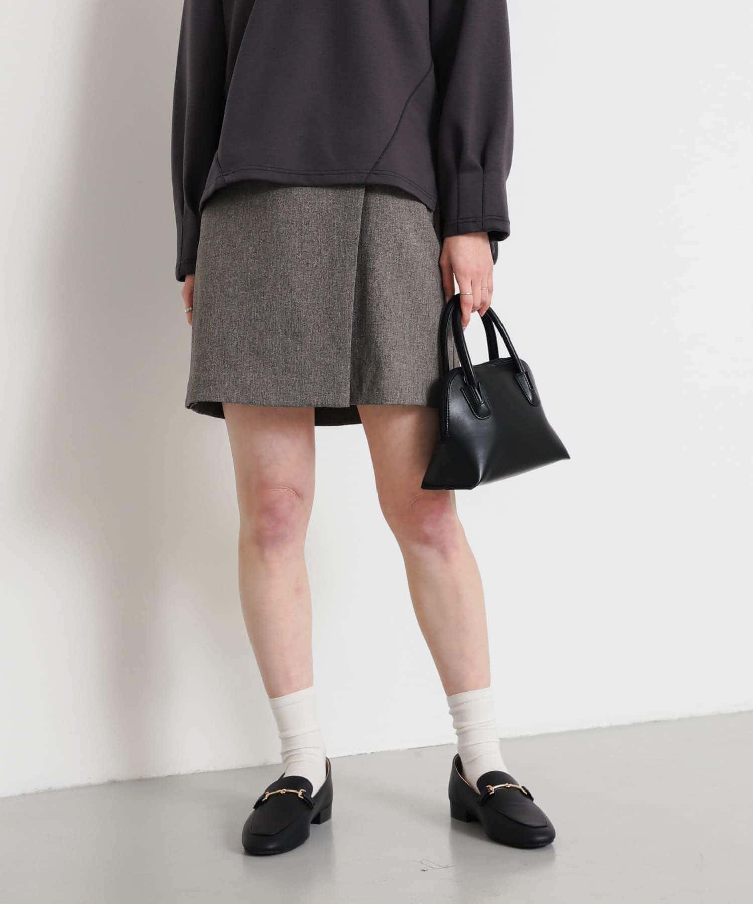 ラップミニスカート GRAY S