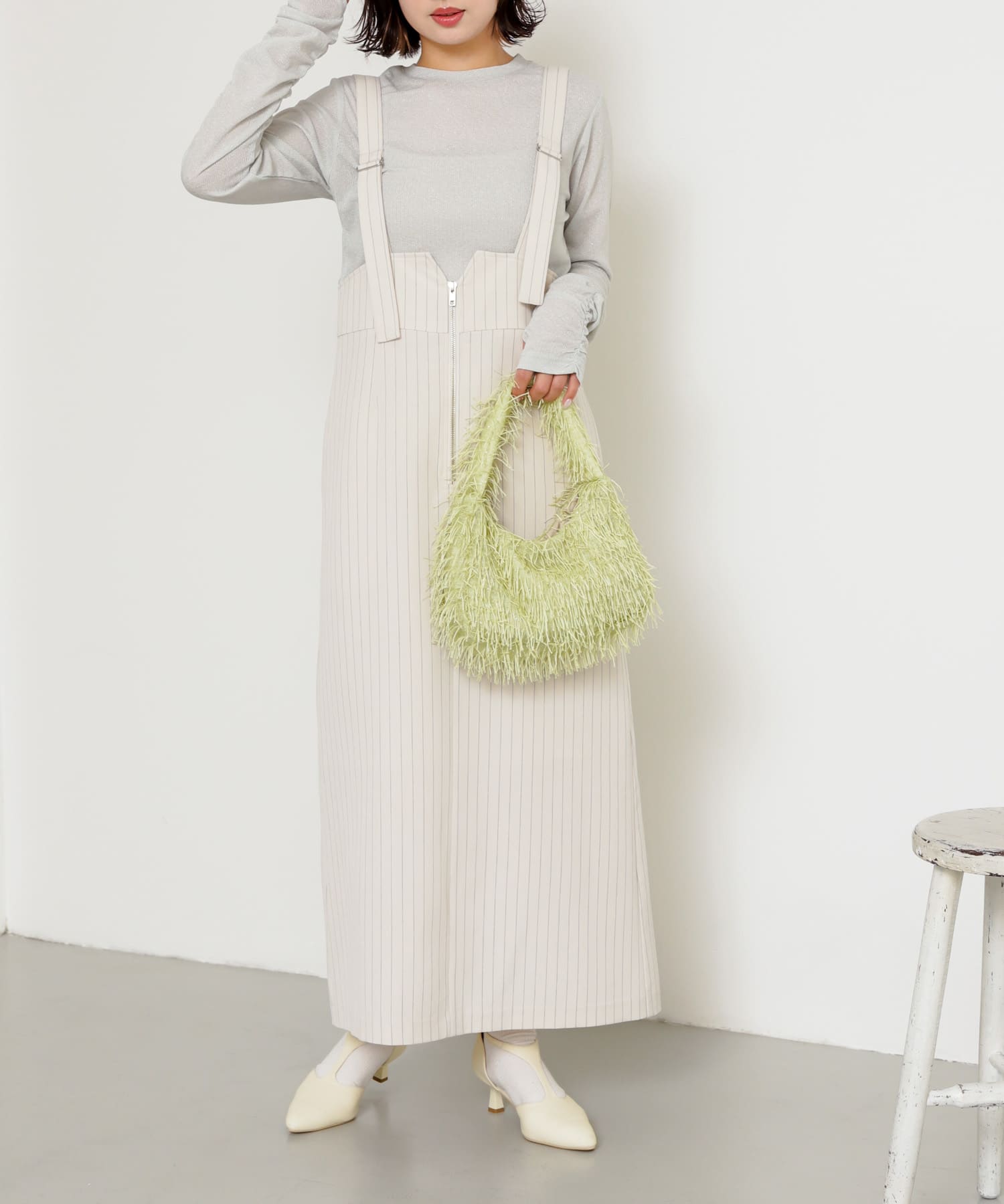 身長：158cm サイズ：one