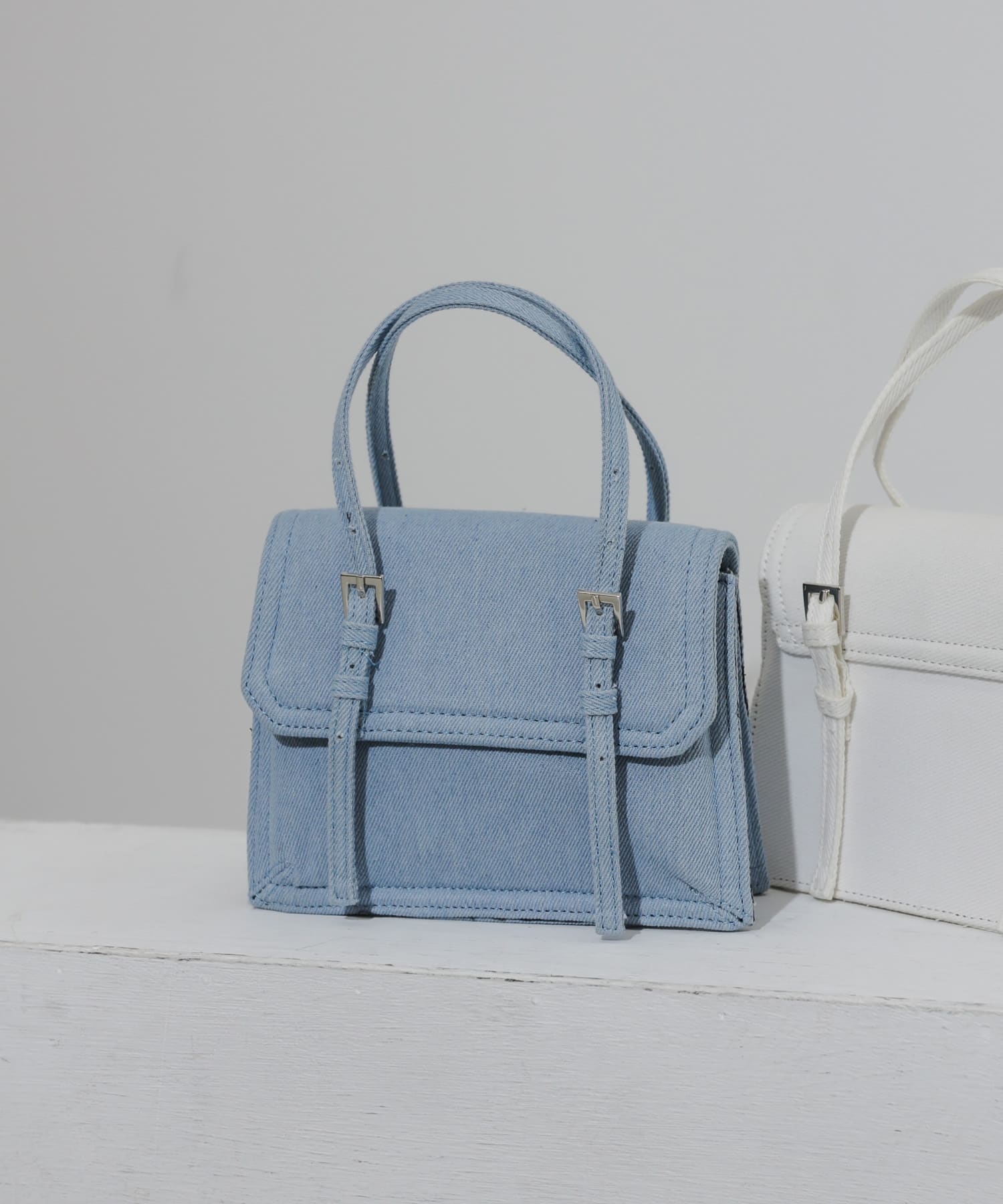 デニムショルダーバッグ L.INDIGO one
