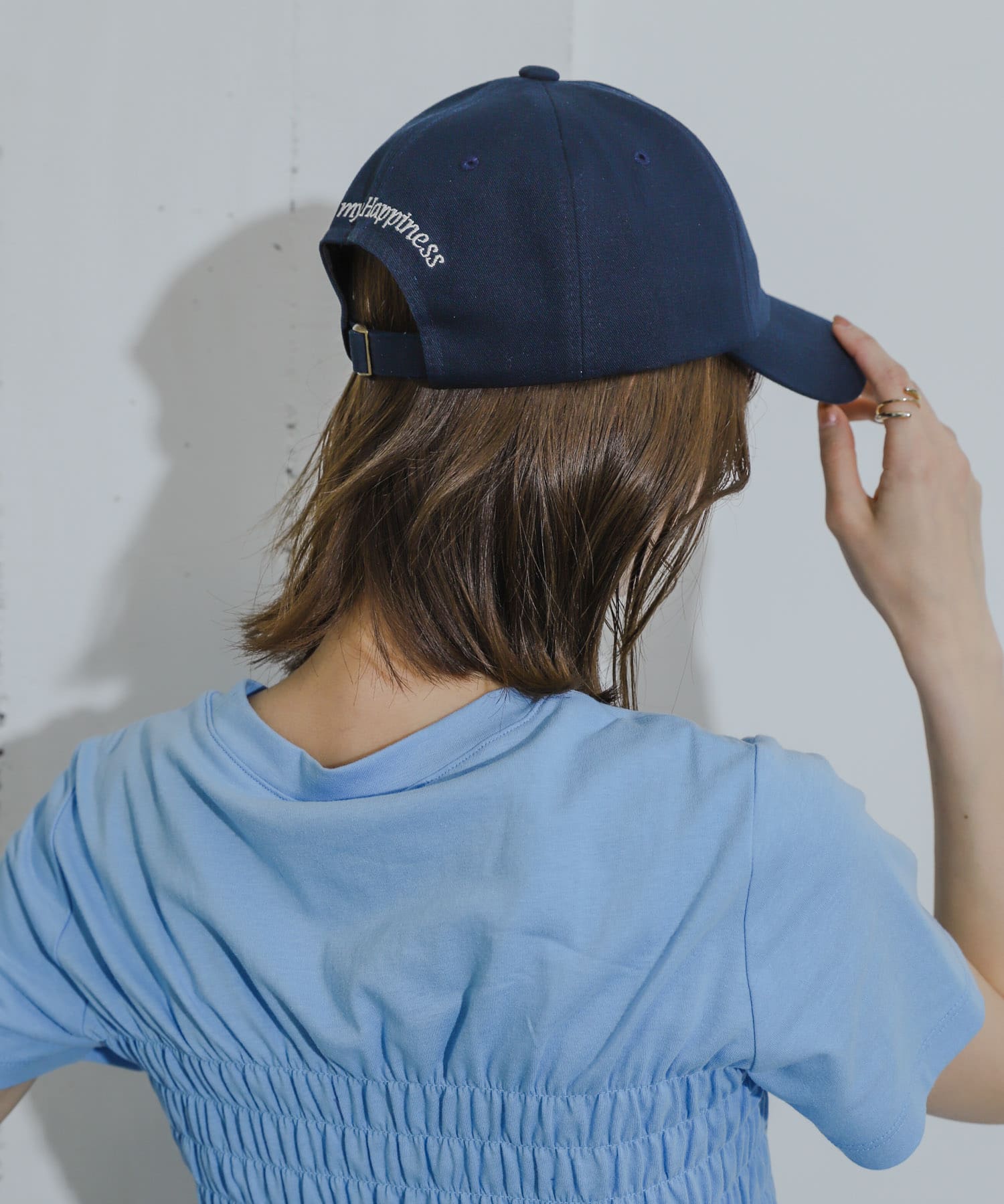 ロゴキャップ NAVY one