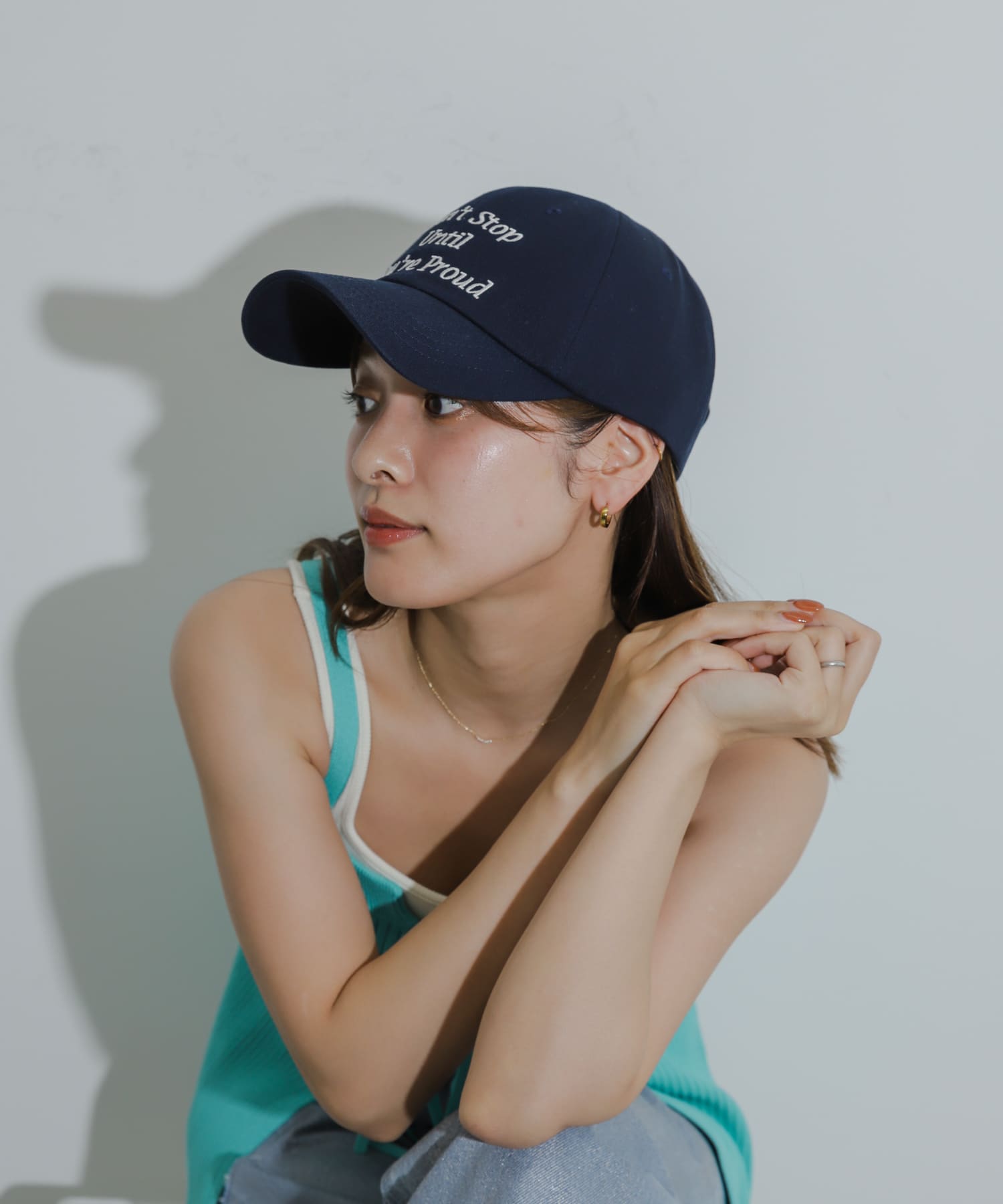 ロゴキャップ NAVY one