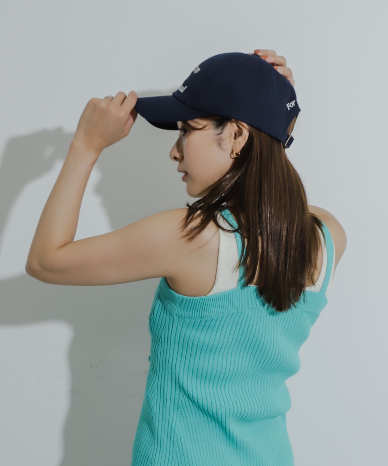 ロゴキャップ NAVY one