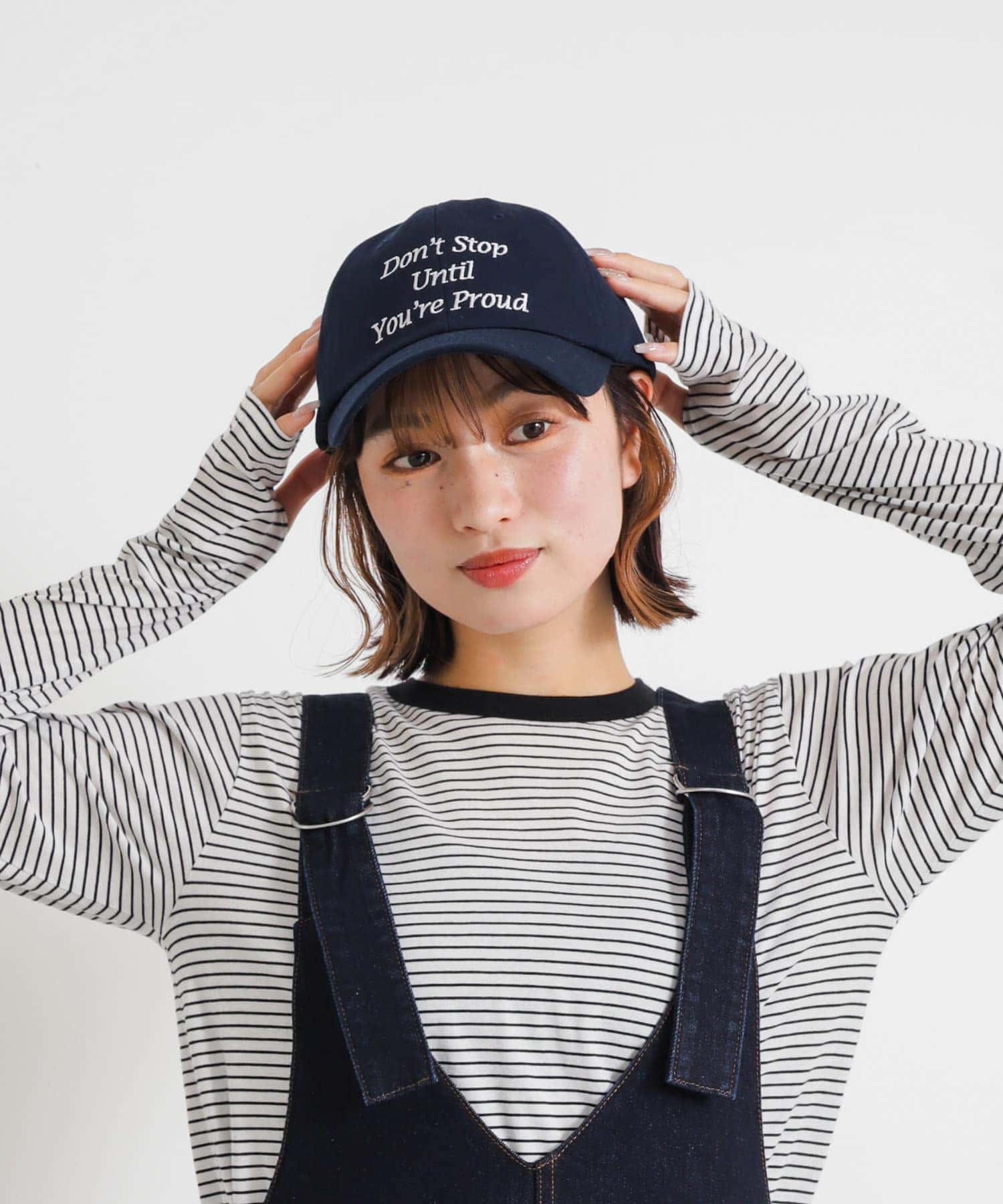 ロゴキャップ NAVY one