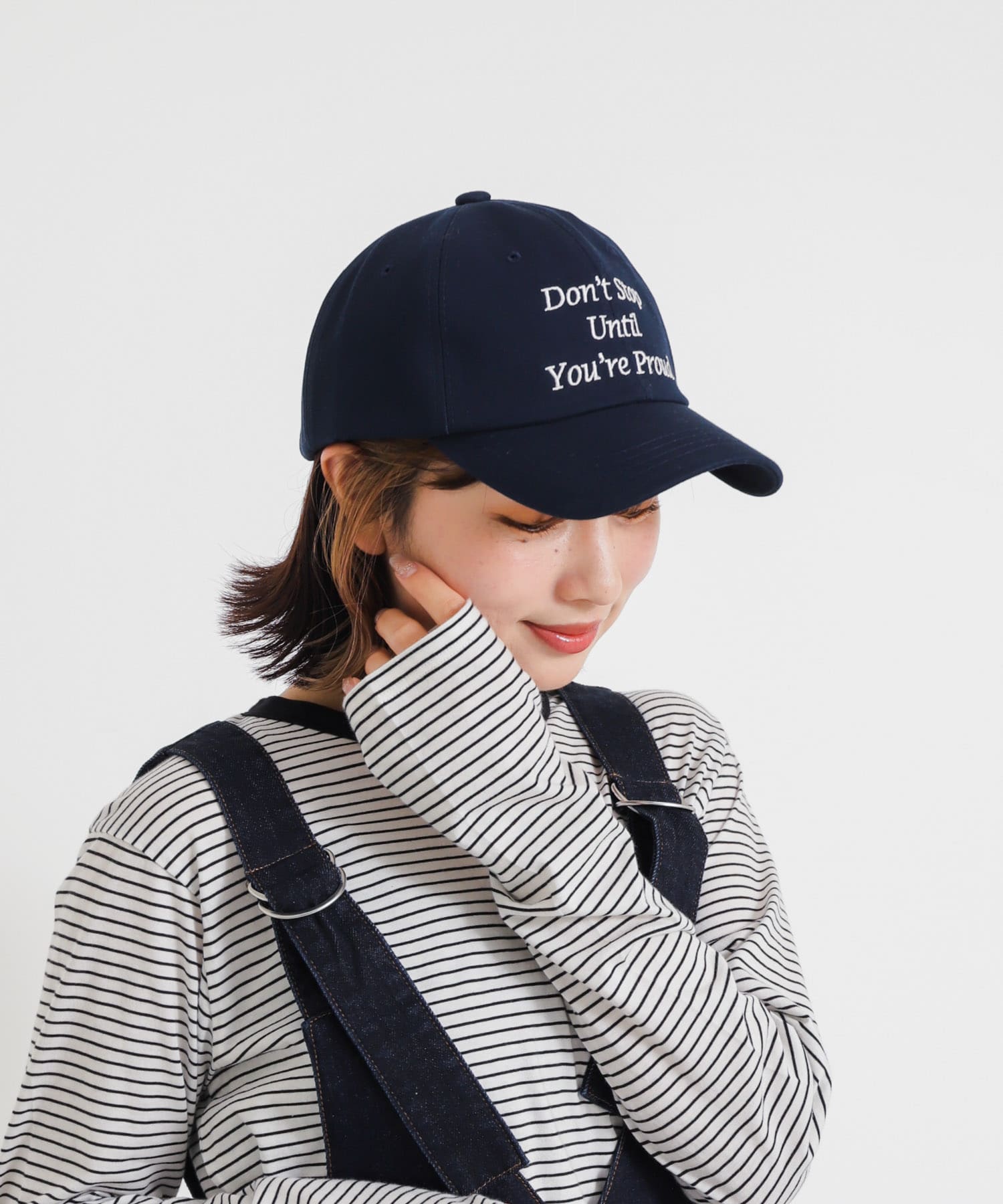 ロゴキャップ NAVY one
