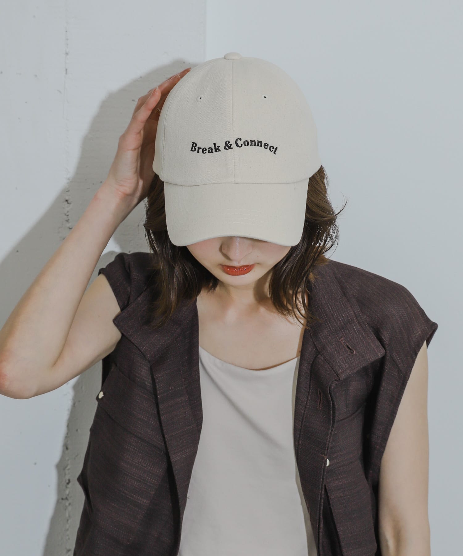 ロゴキャップ IVORY one