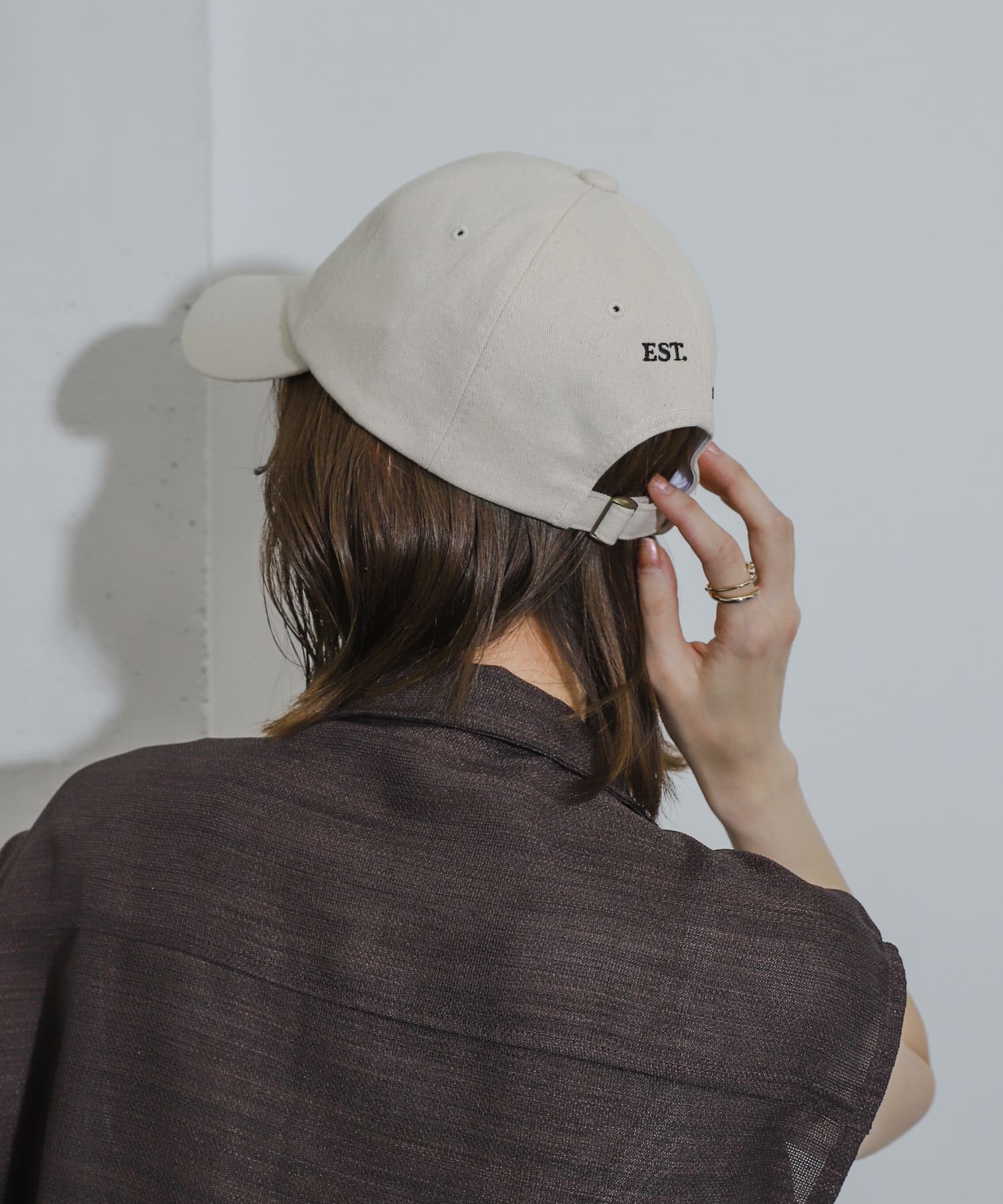ロゴキャップ IVORY one