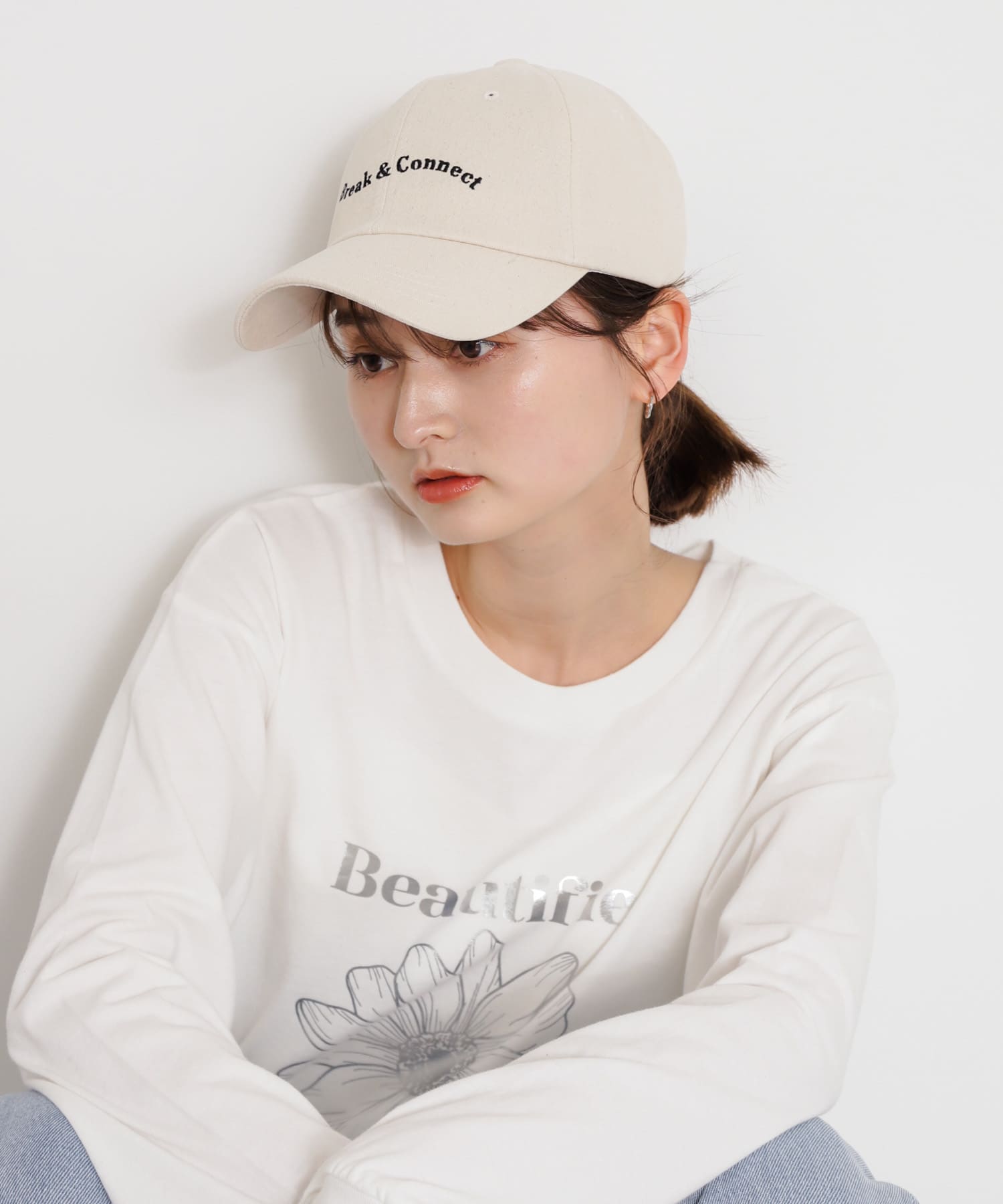 ロゴキャップ IVORY one
