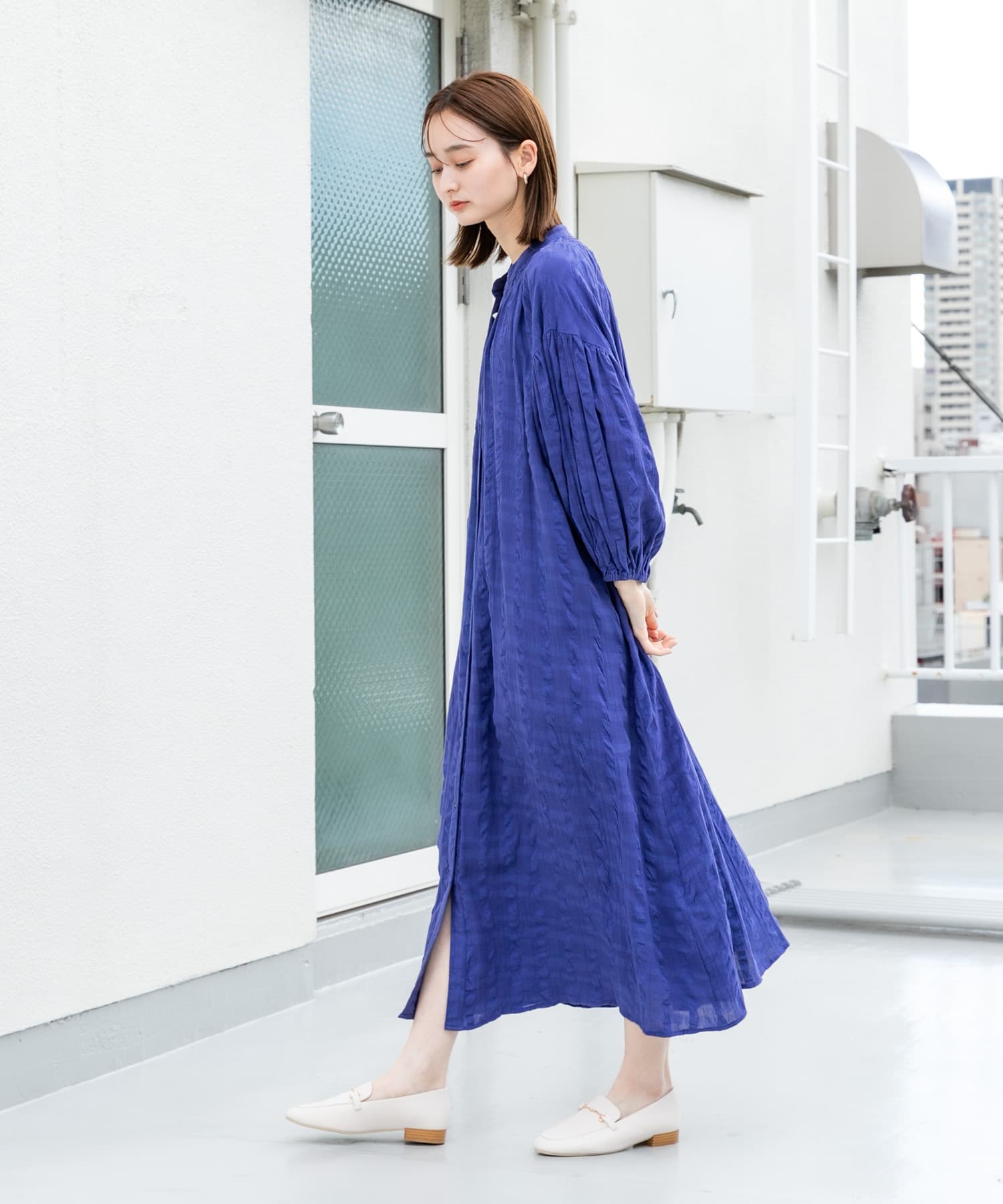 フェイクレザービットローファー IVORY S