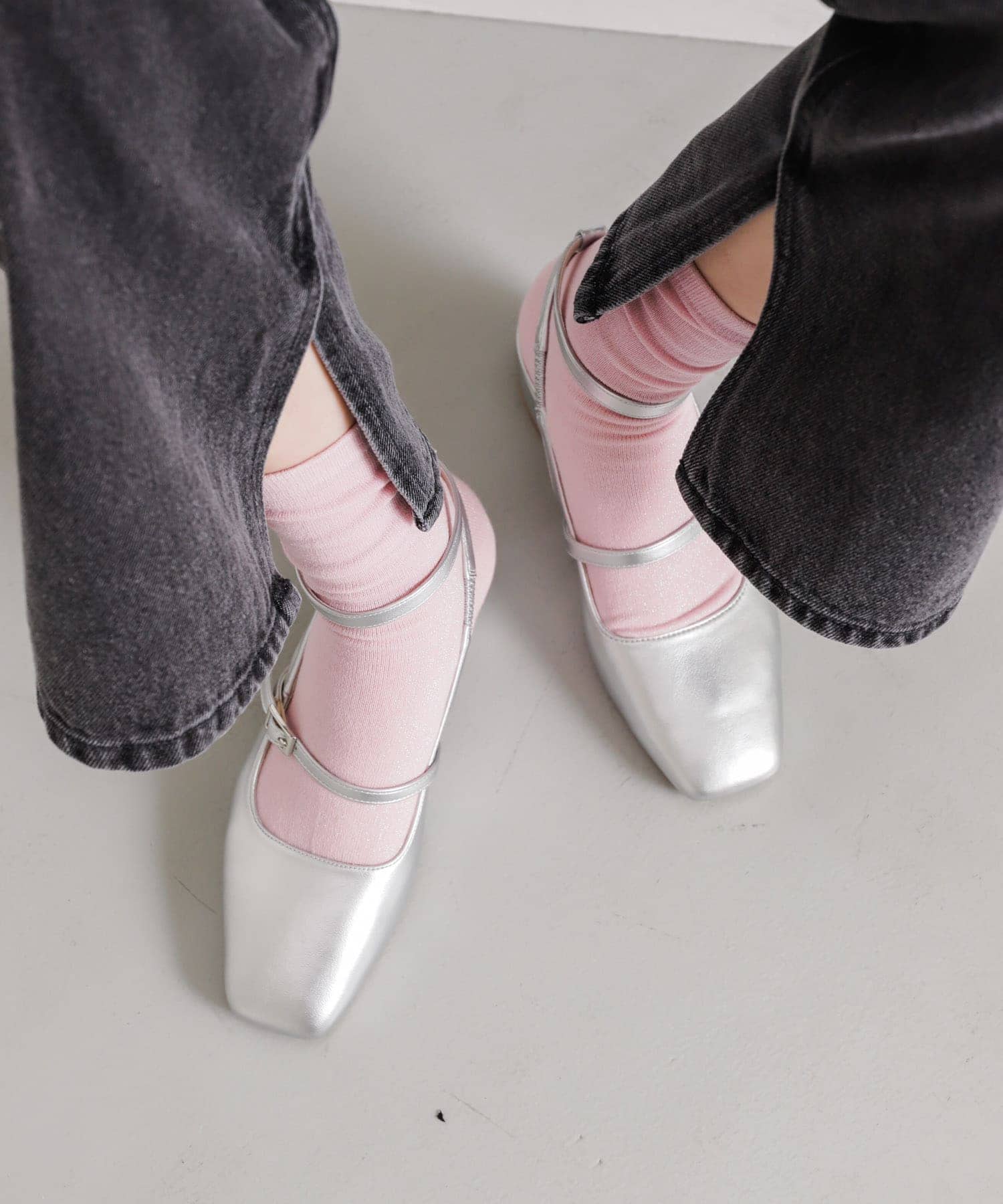 メリージェーンシューズ SILVER S