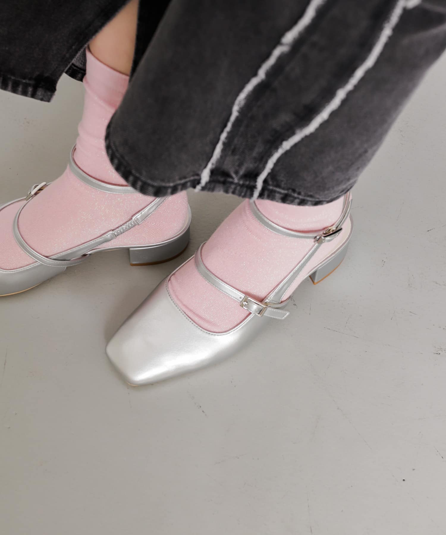 メリージェーンシューズ SILVER S