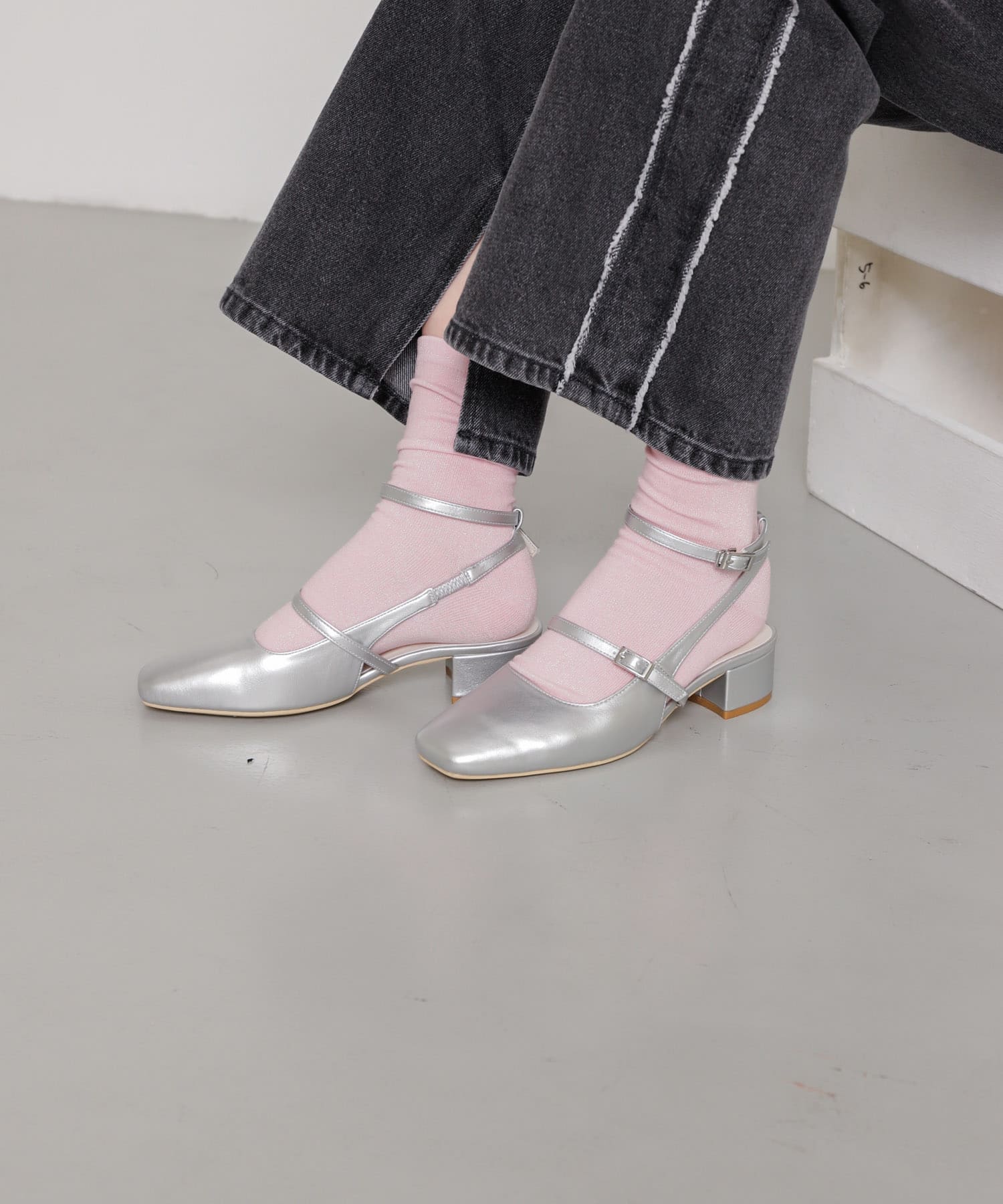 メリージェーンシューズ SILVER M