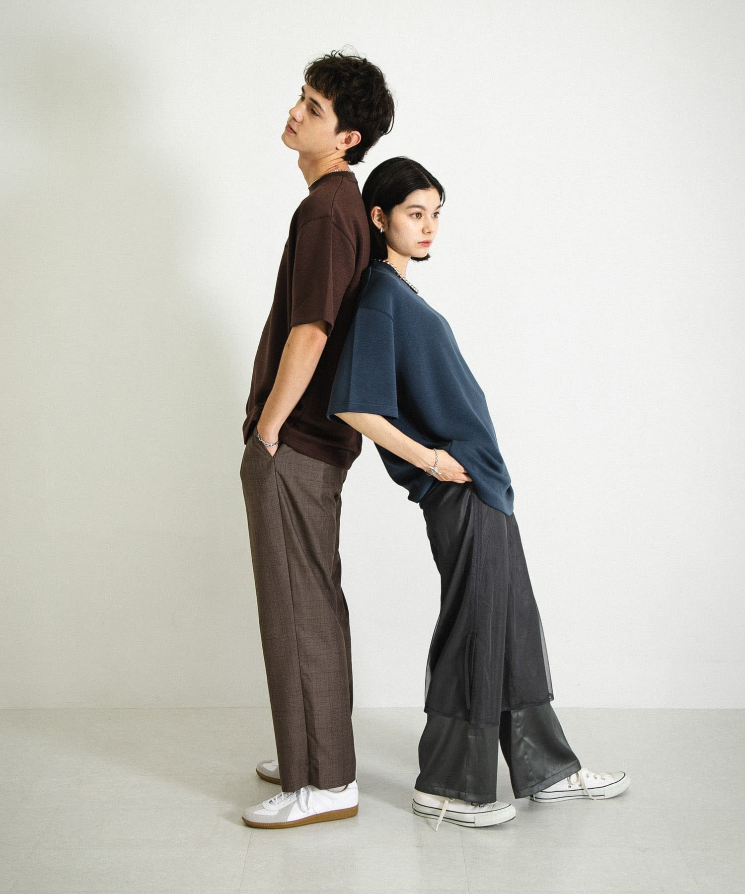 身長：184cm サイズ：L / 身長：166cm サイズ :L