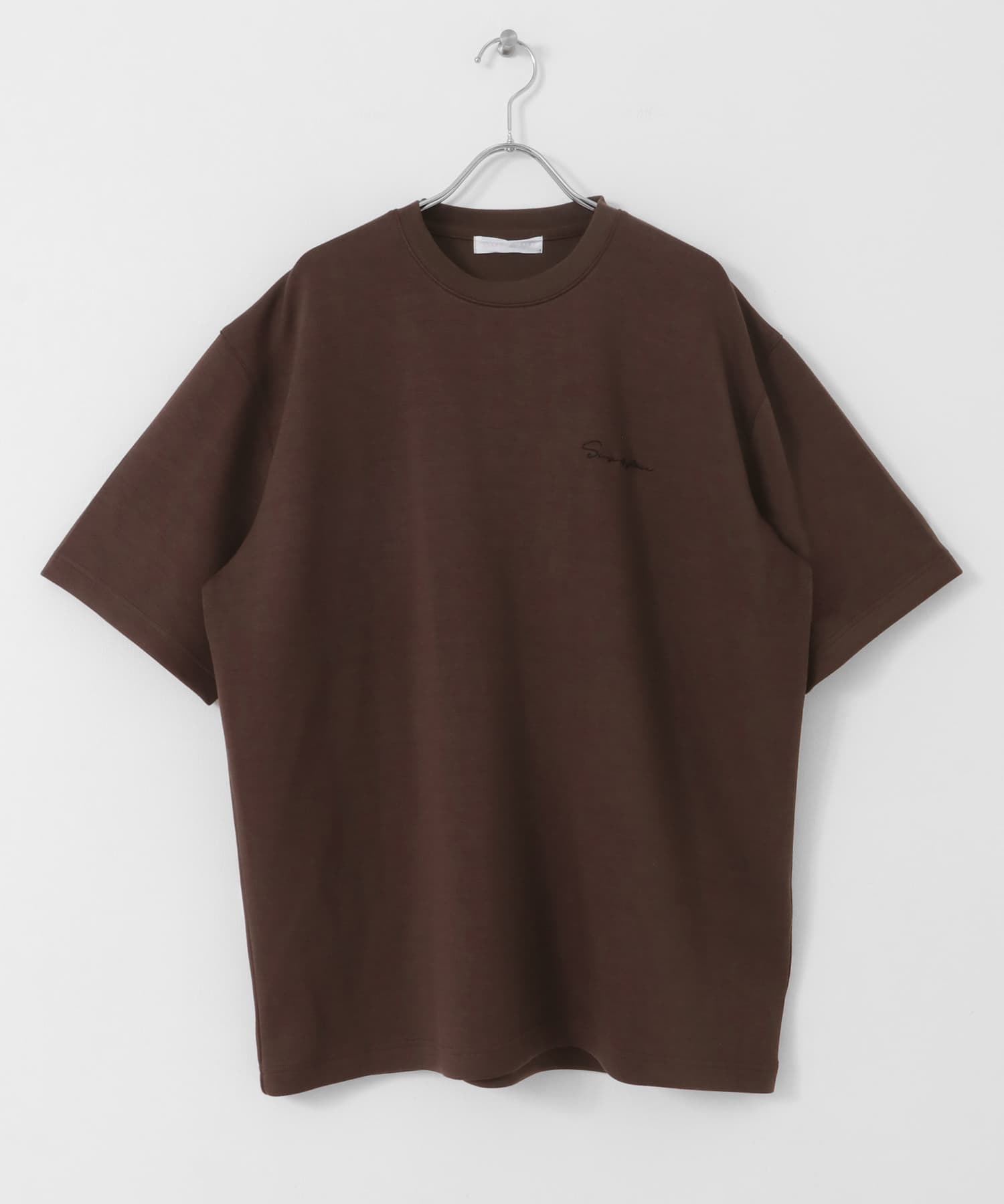 『一部WEB限定カラー』『ユニセックス』シシュウダンボールポンチショートスリーブTシャツ BROWN L