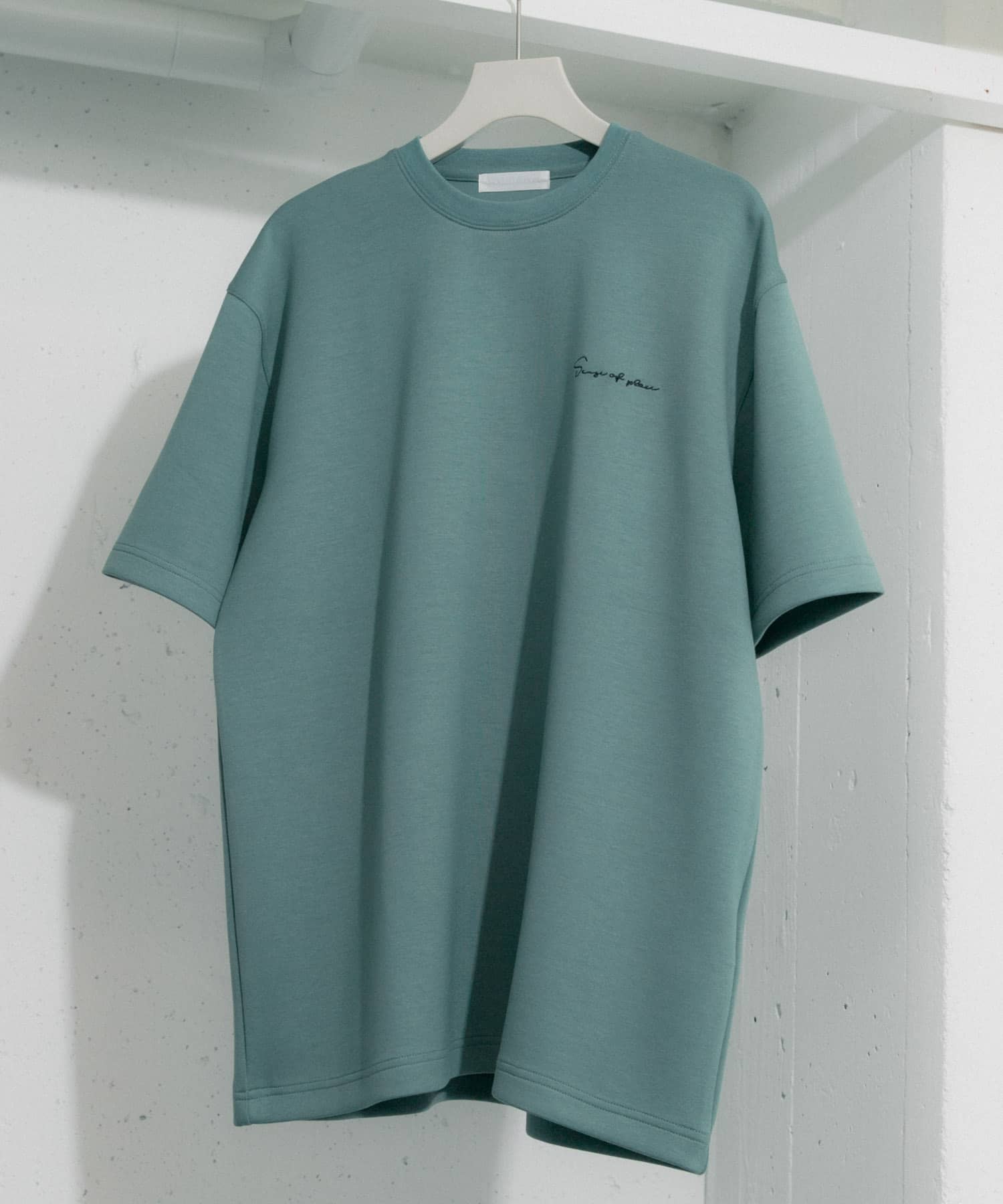 『一部WEB限定カラー』『ユニセックス』シシュウダンボールポンチショートスリーブTシャツ GREEN L