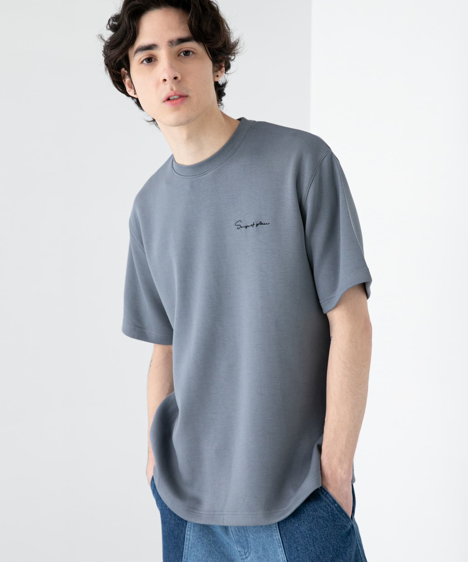 『一部WEB限定カラー』『ユニセックス』シシュウダンボールポンチショートスリーブTシャツ
