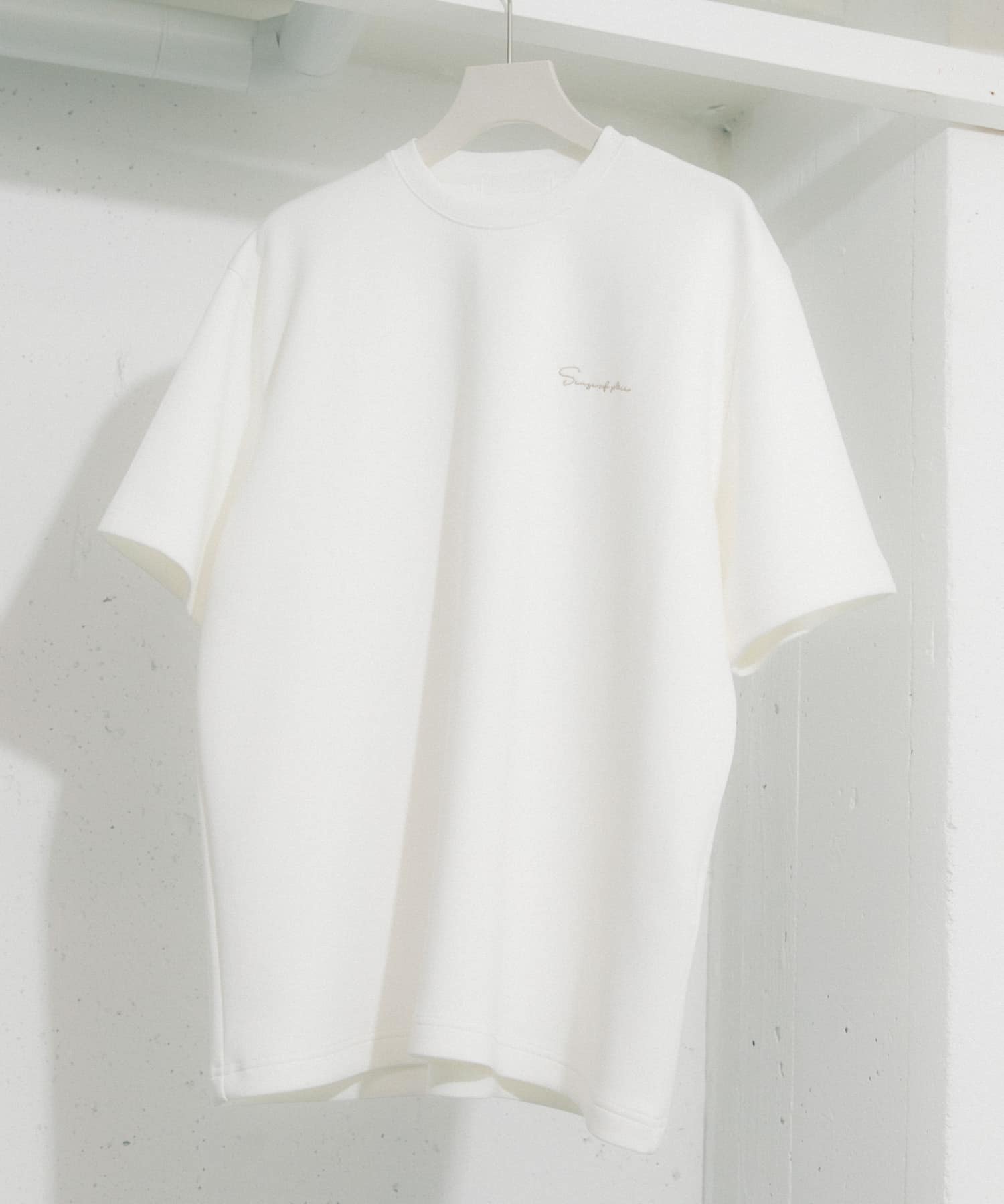 『一部WEB限定カラー』『ユニセックス』シシュウダンボールポンチショートスリーブTシャツ WHT×WHT M