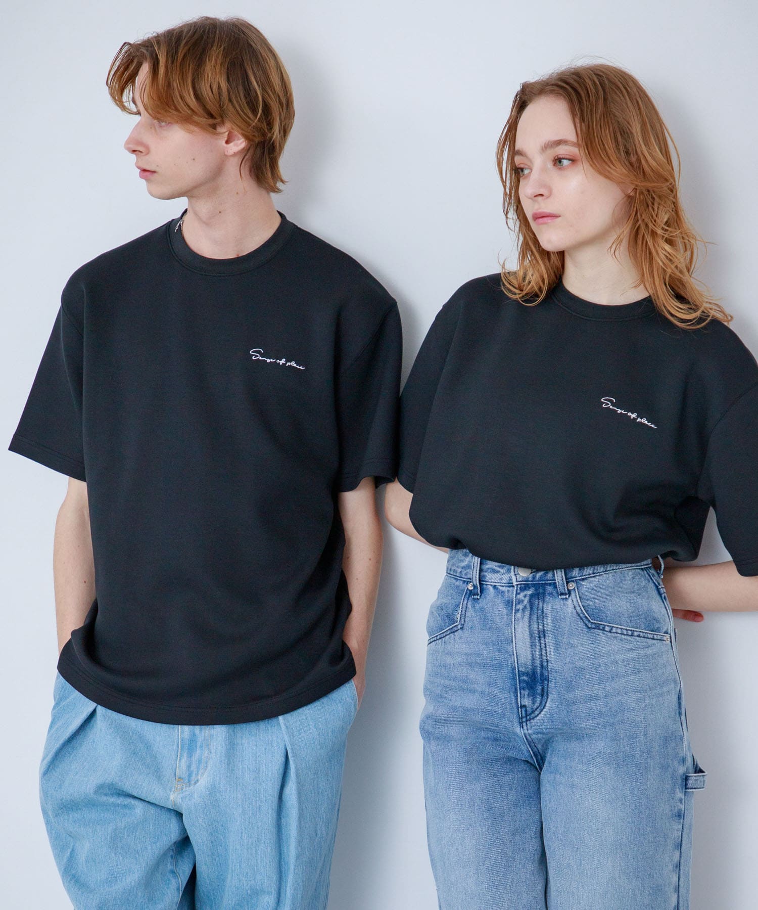 『一部WEB限定カラー』『ユニセックス』シシュウダンボールポンチショートスリーブTシャツ BLACK M