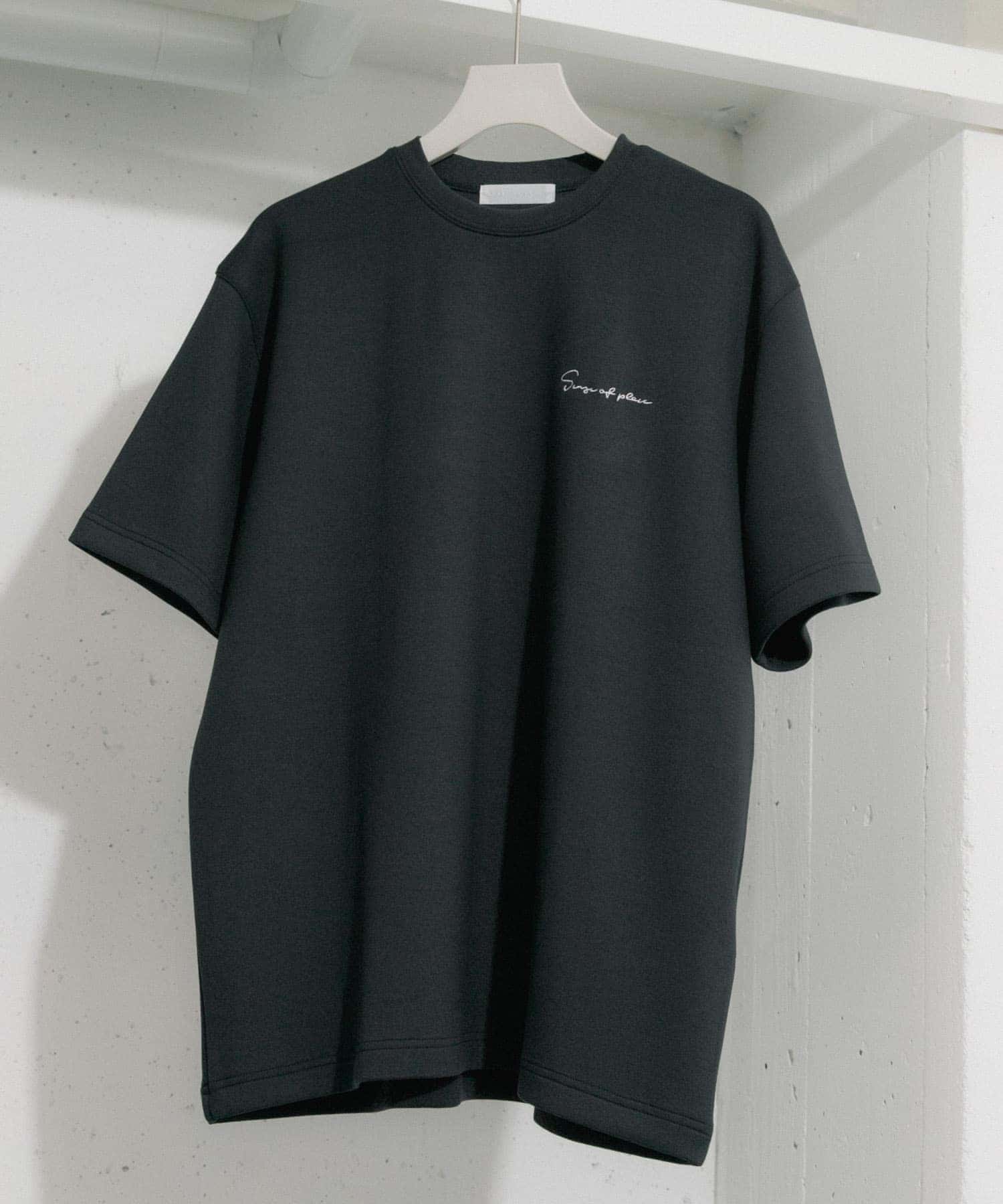 『一部WEB限定カラー』『ユニセックス』シシュウダンボールポンチショートスリーブTシャツ BLACK M