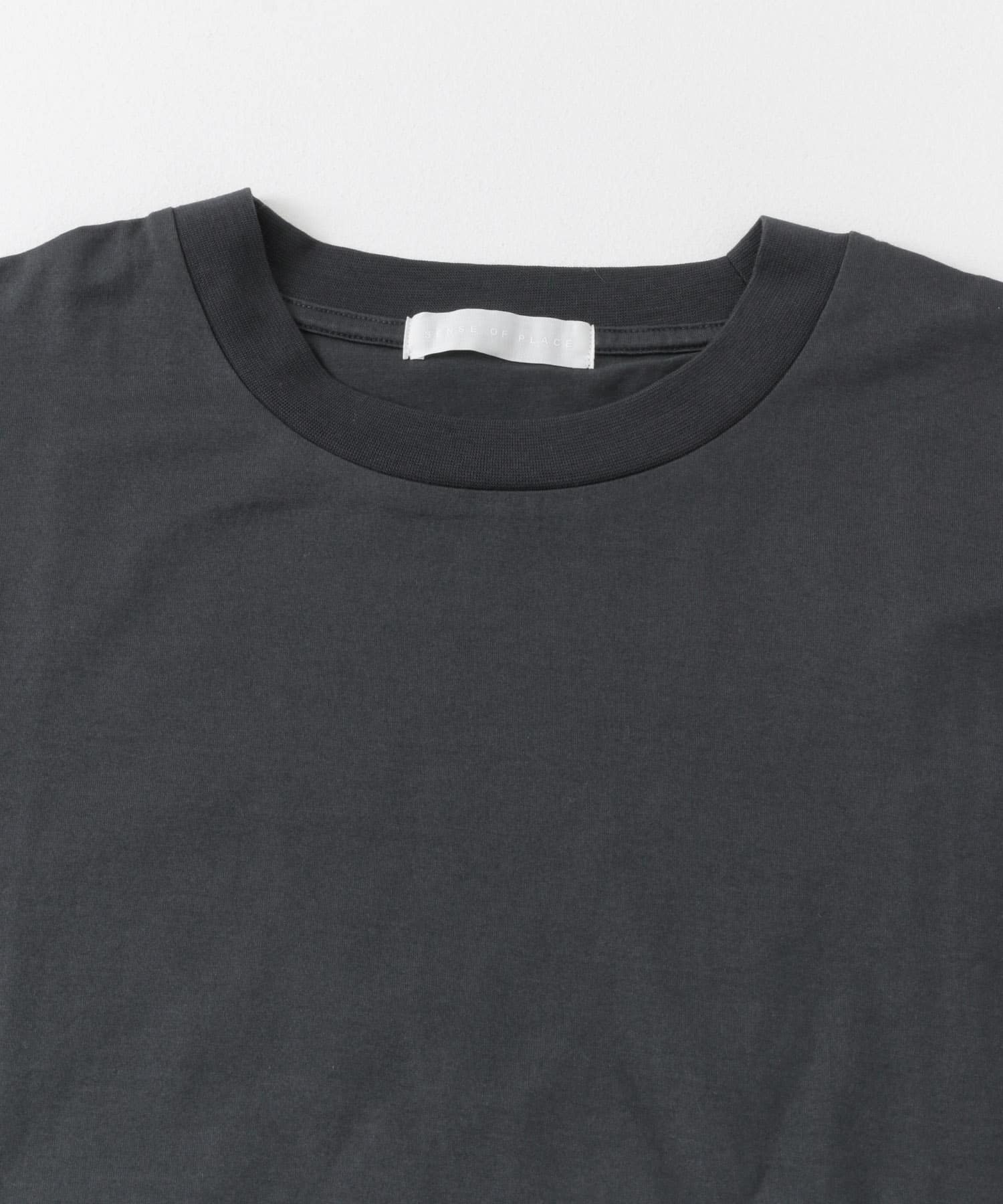 シルケットTシャツ(5分袖) CHARCOAL S