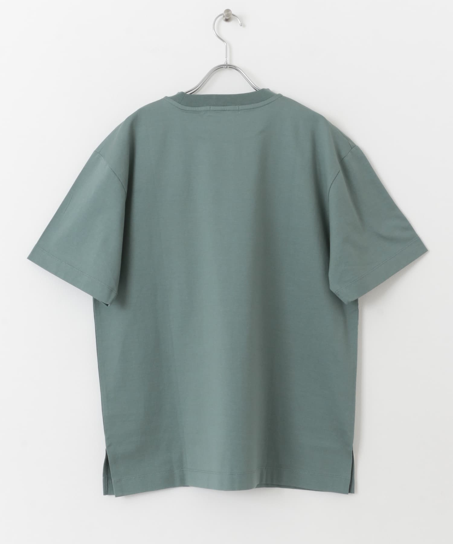 シルケットTシャツ(5分袖) GREEN S