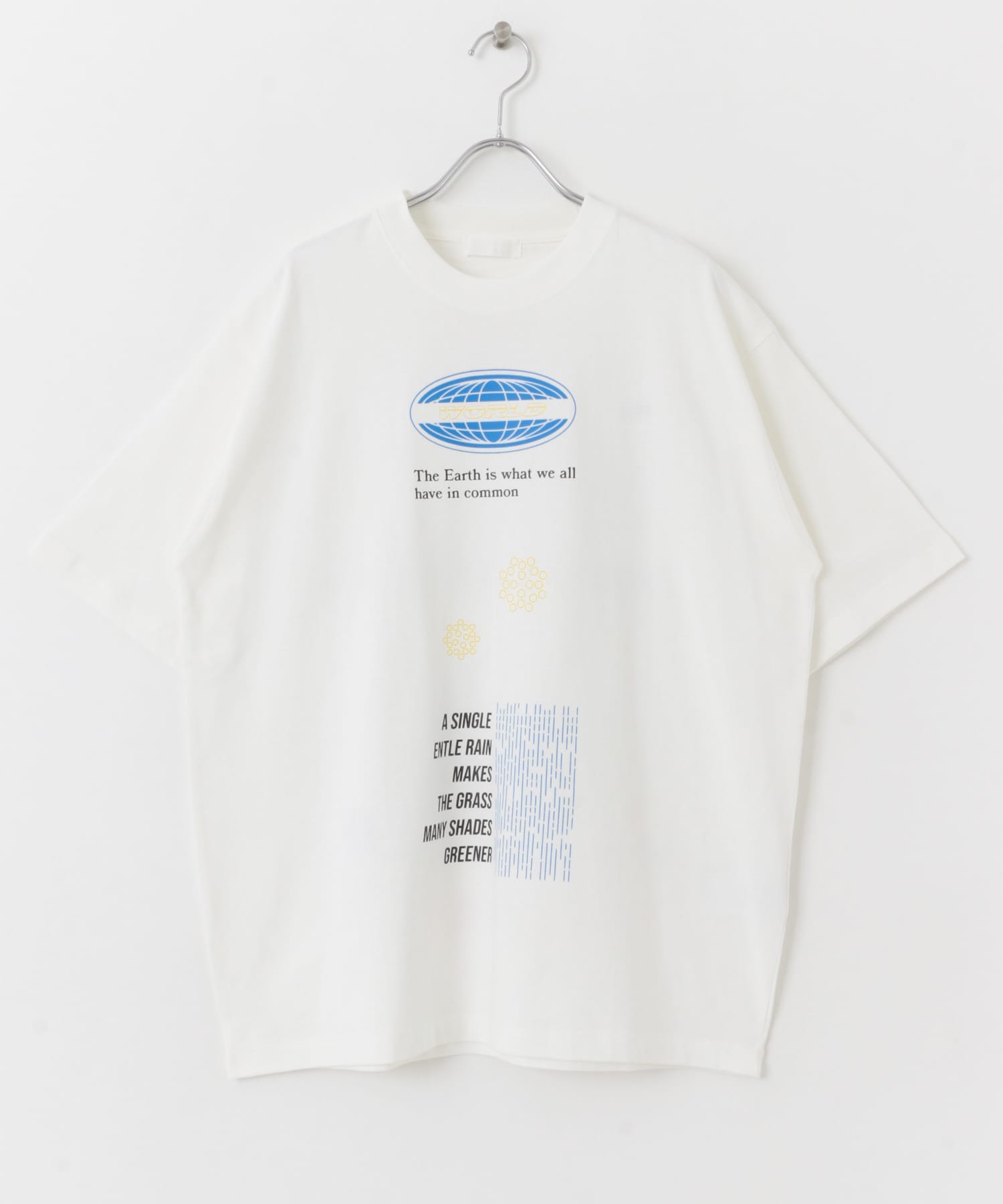 ロゴグラフィックTシャツ(5分袖) A WHITE M