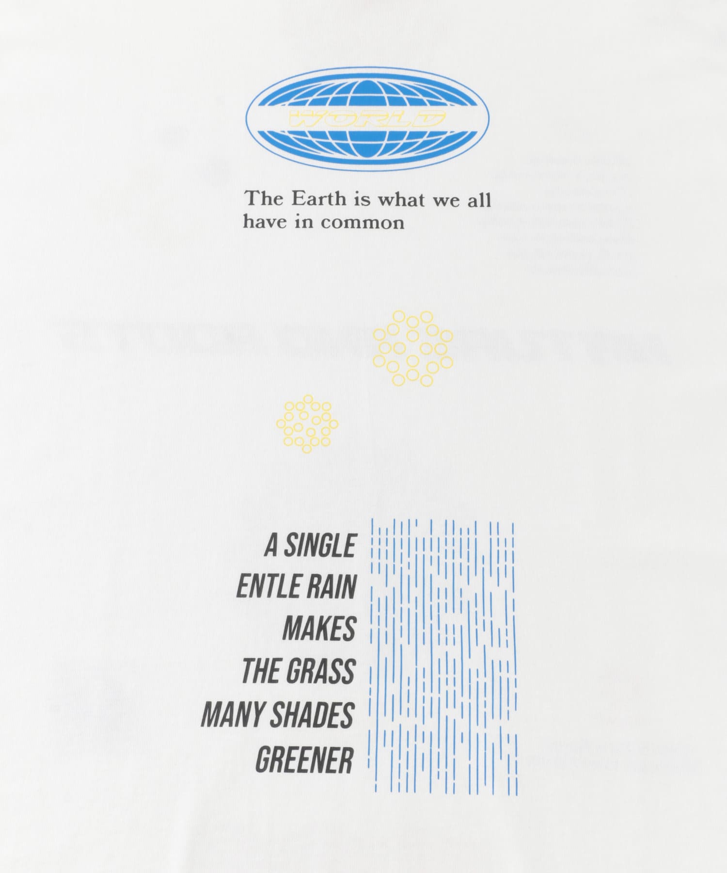 ロゴグラフィックTシャツ(5分袖) A WHITE M