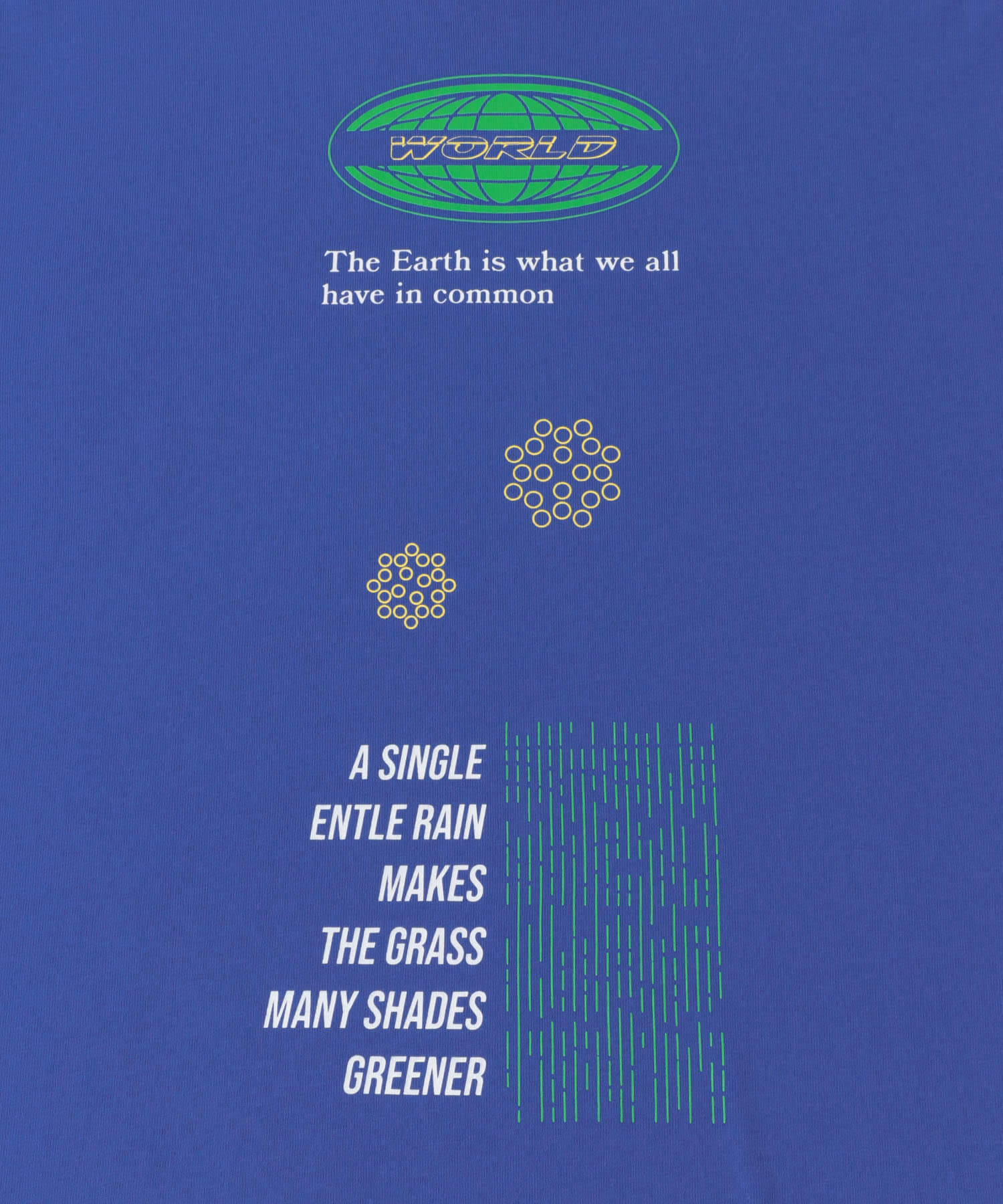 ロゴグラフィックTシャツ(5分袖) A ROYAL BLUE M