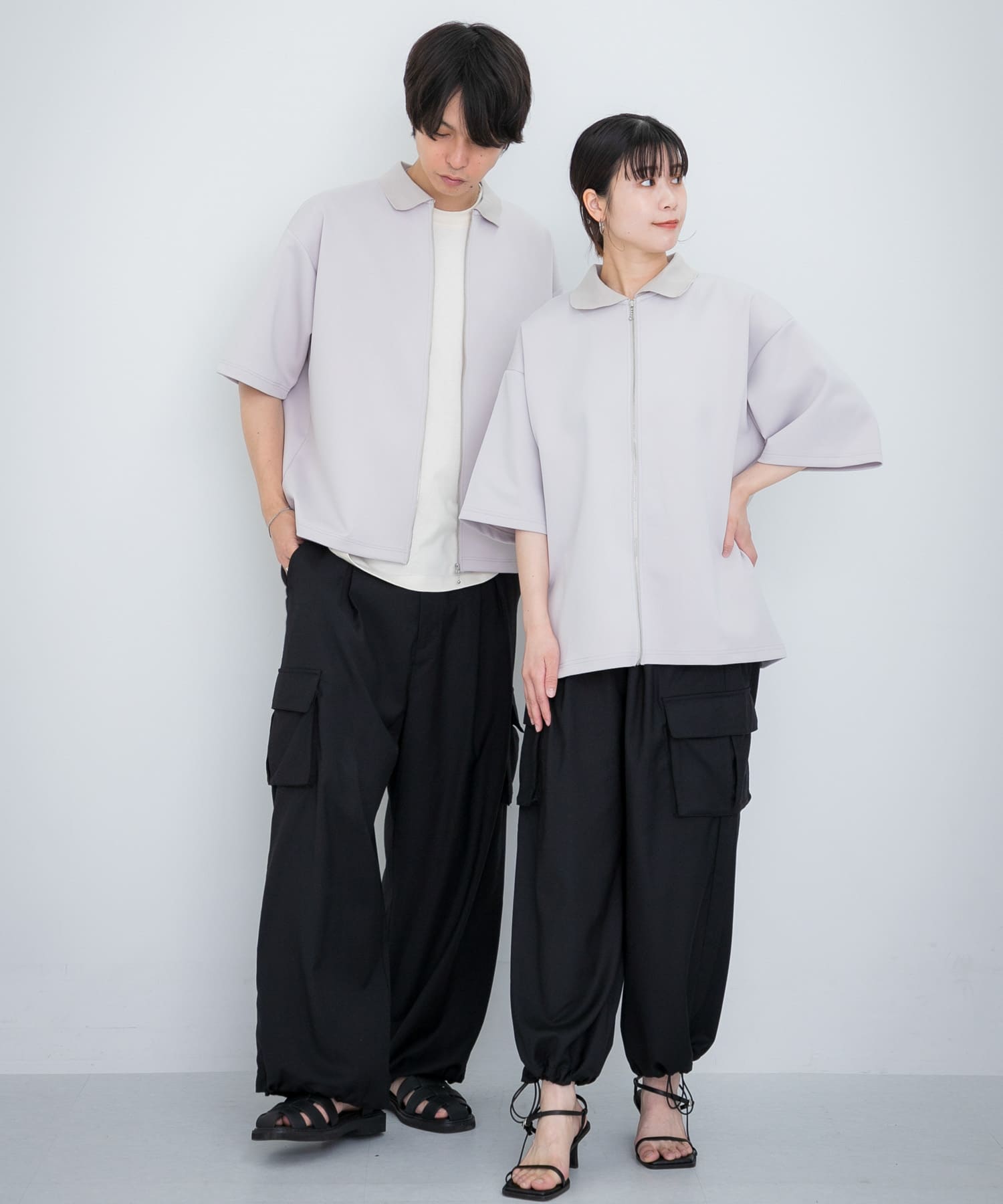 身長：181cm サイズ：L / 身長：160cm サイズ：M