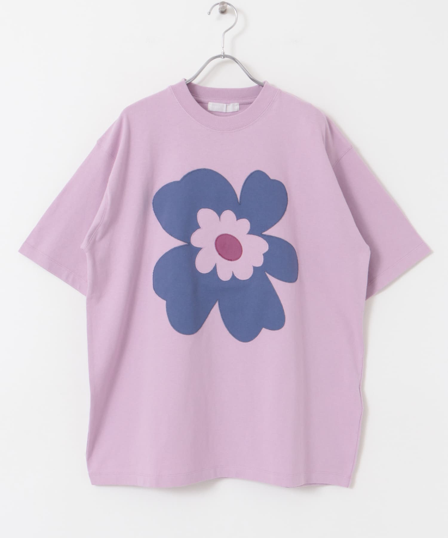 アップリケポップアートTシャツ PINK M