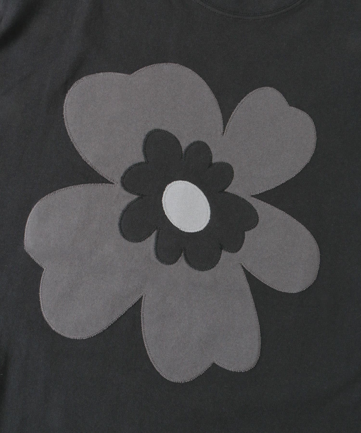 アップリケポップアートTシャツ BLACK M