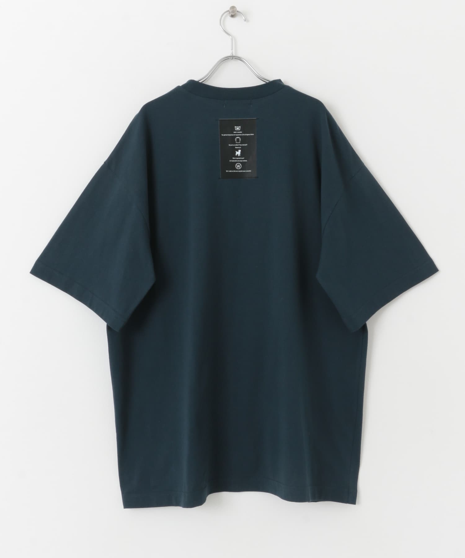 『わたべ×SOP』キリカエデザインルーズグラフィックTシャツ SMOKE BLUE M