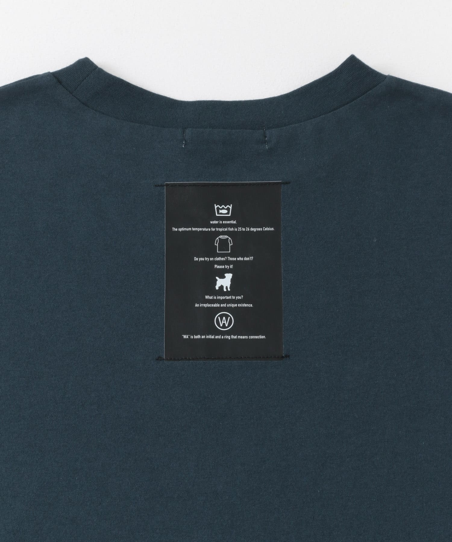 『わたべ×SOP』キリカエデザインルーズグラフィックTシャツ SMOKE BLUE M