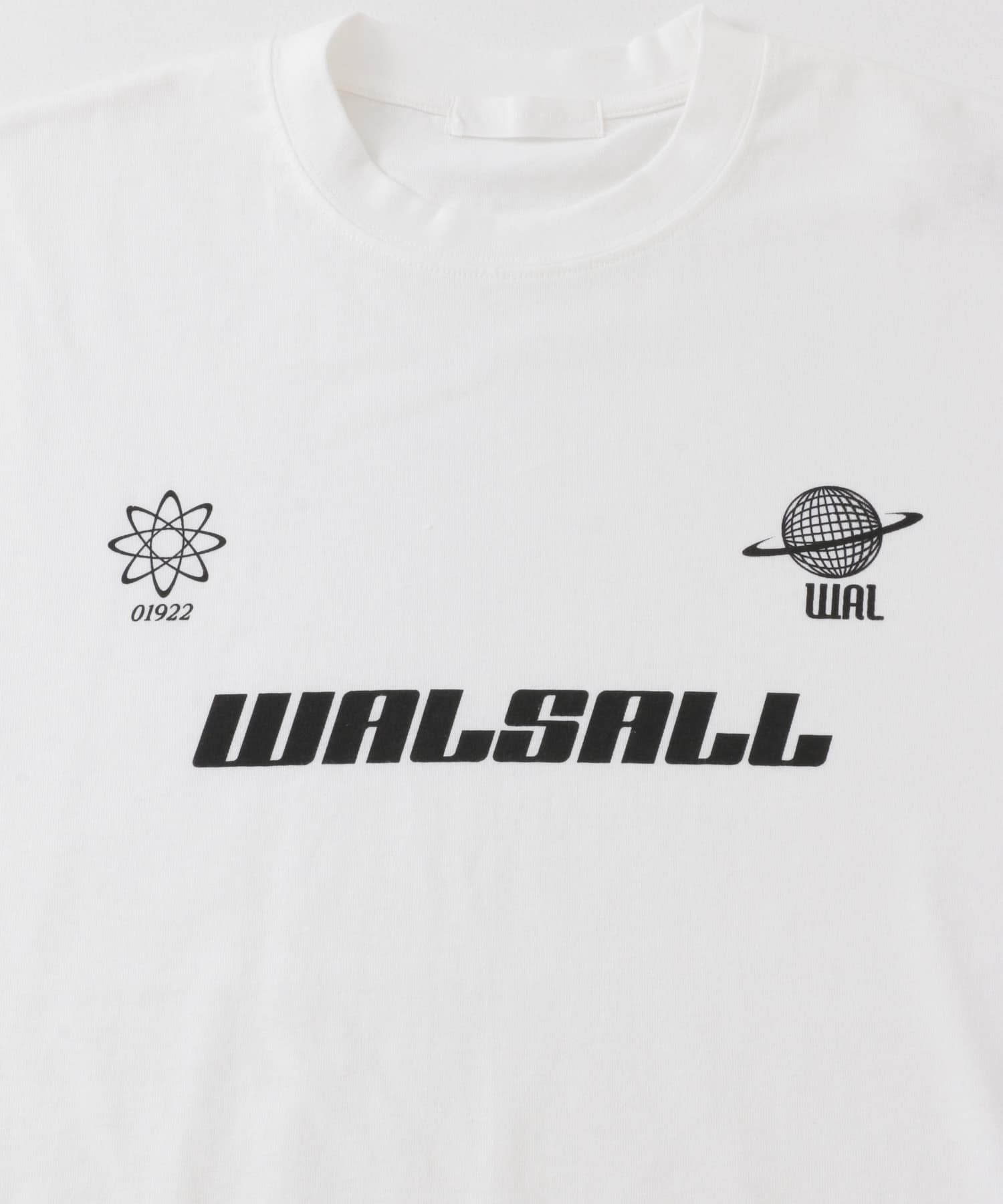 サッカーゲームグラフィックTシャツ(5分袖) WHITE M