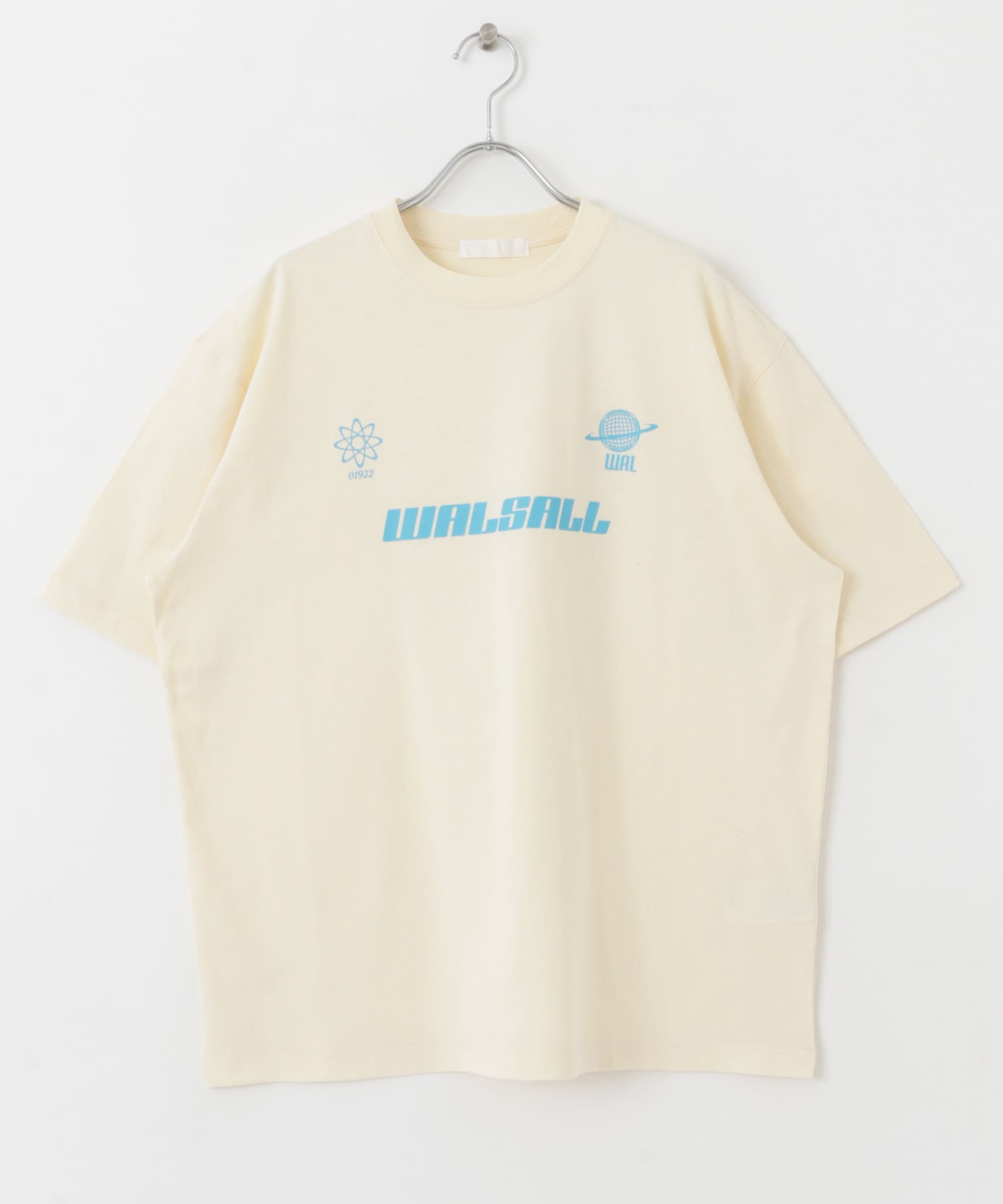 サッカーゲームグラフィックTシャツ(5分袖) IVORY M