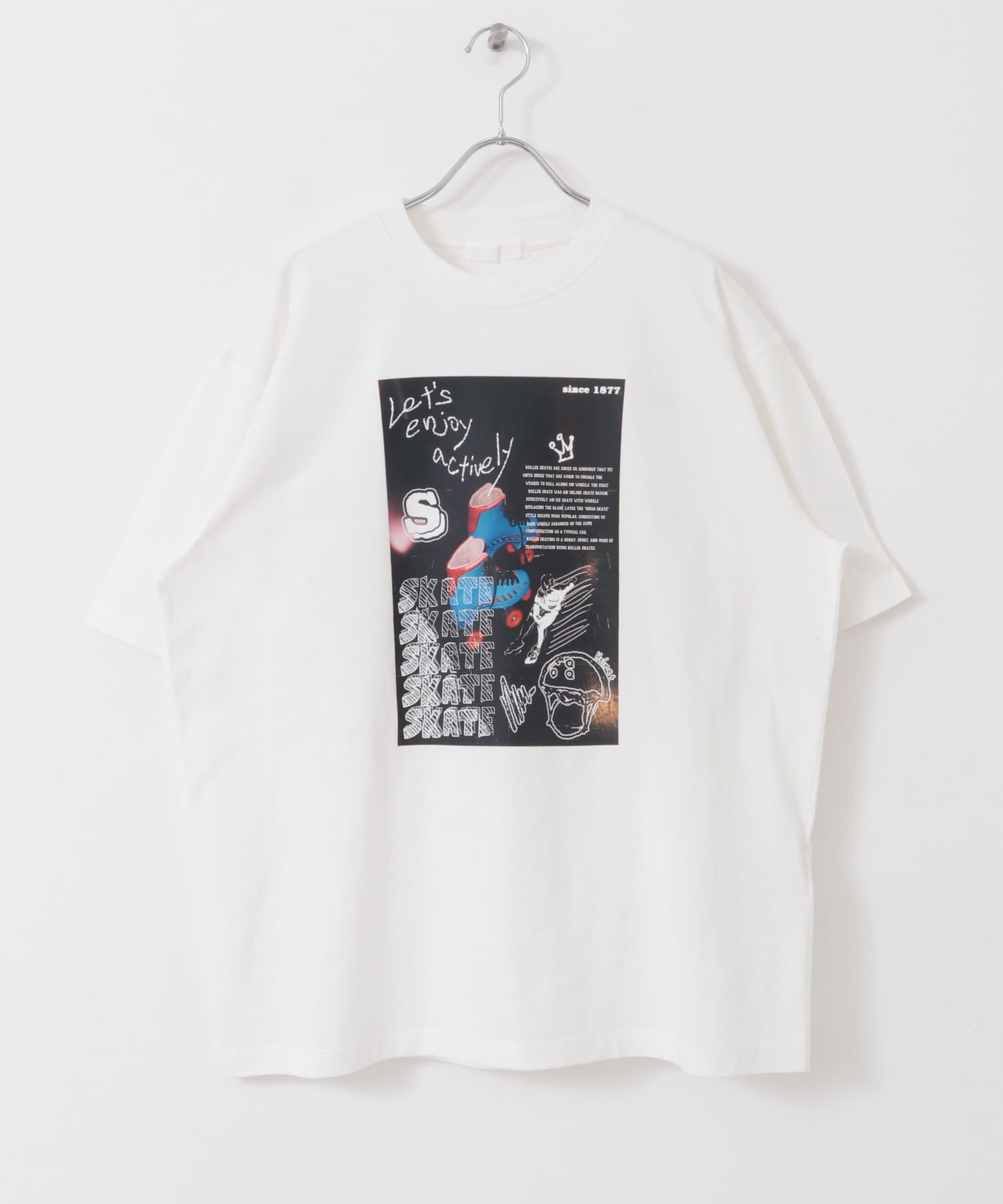 フォトグラフィックTシャツ A WHITE M