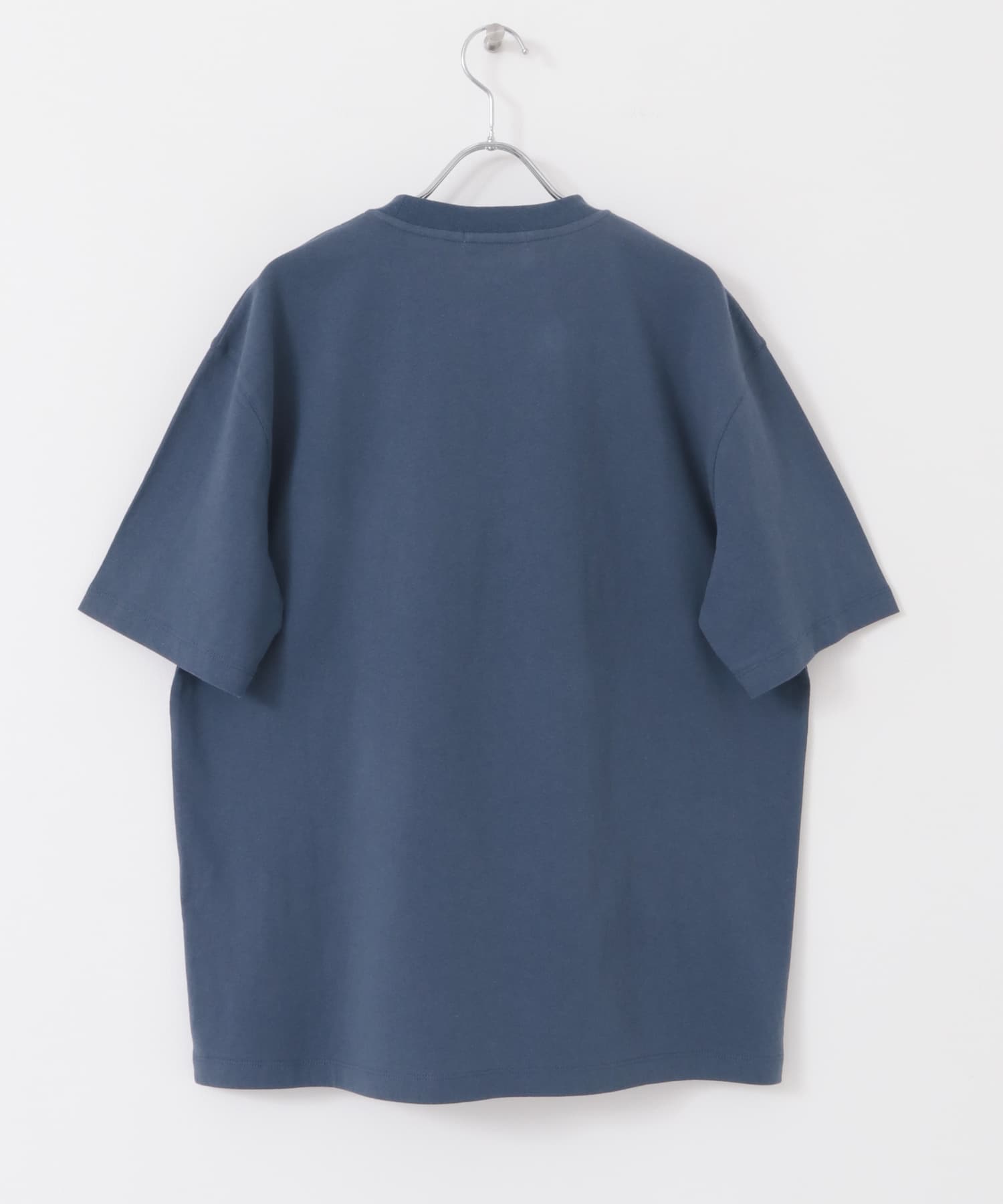 フォトグラフィックTシャツ A BLUE M