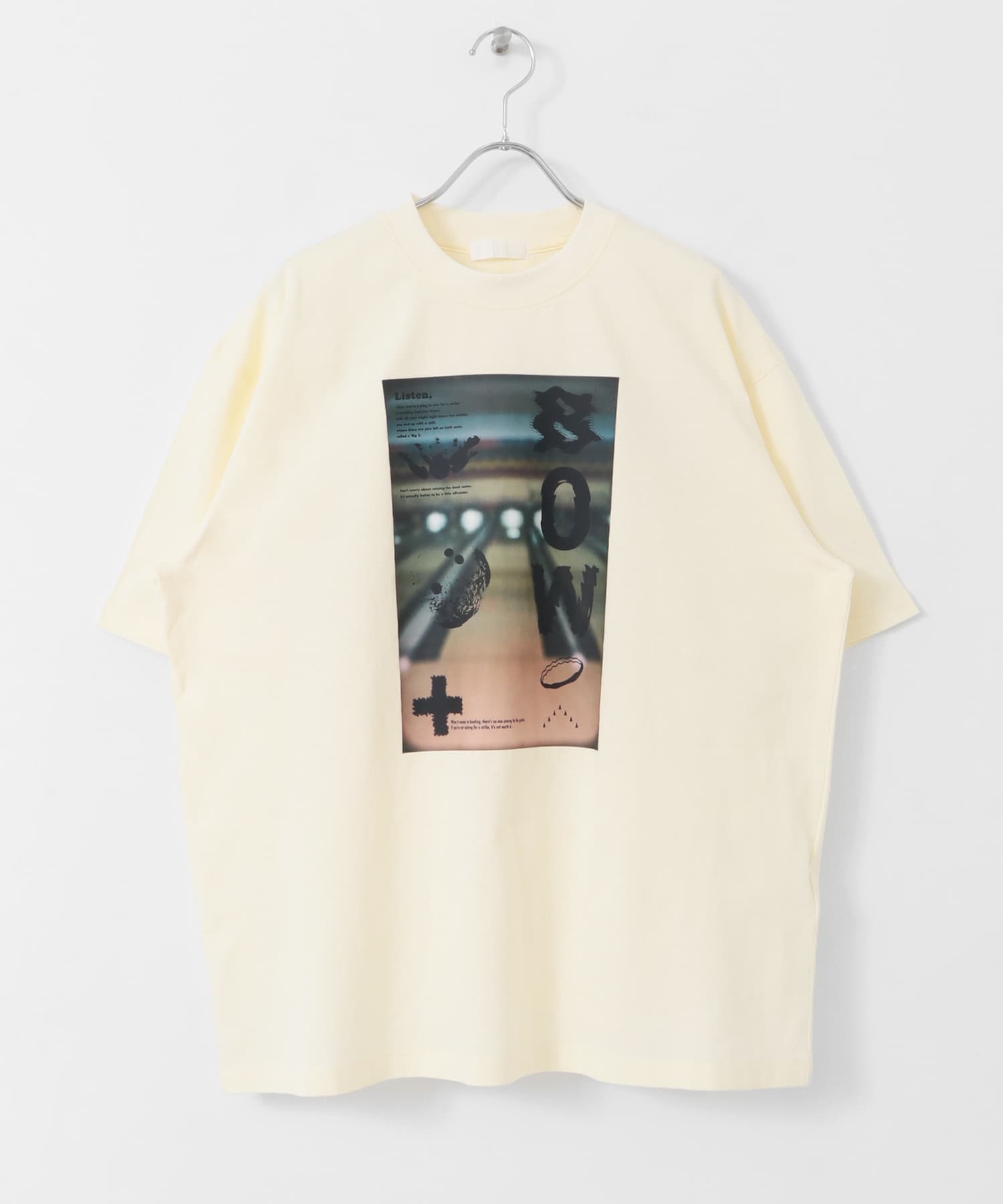 フォトグラフィックTシャツ B IVORY M