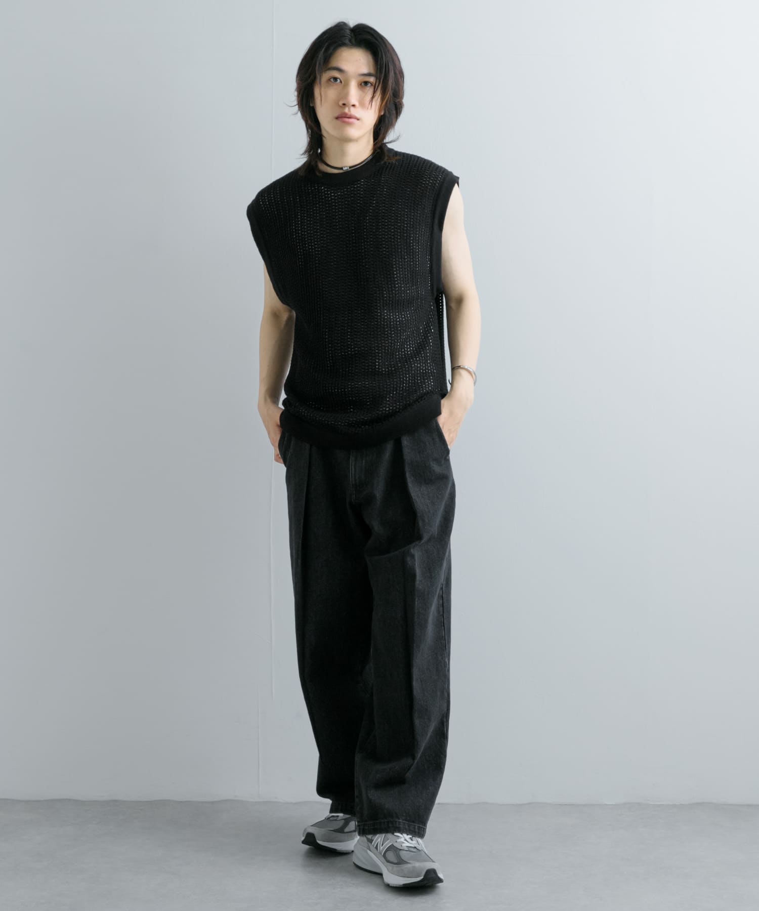 シアーメッシュニットベスト(M IVORY): トップス｜URBAN RESEARCH公式