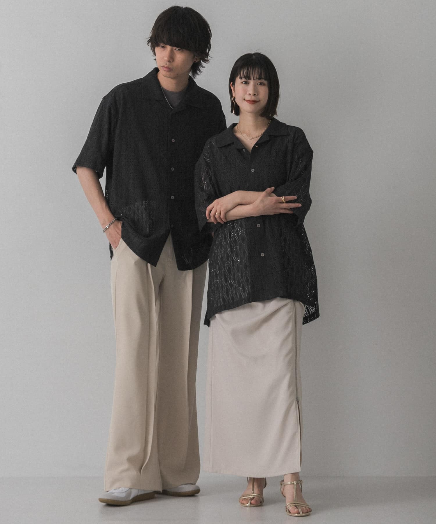 身長：172cm サイズ：L / 身長：160cm サイズ：M