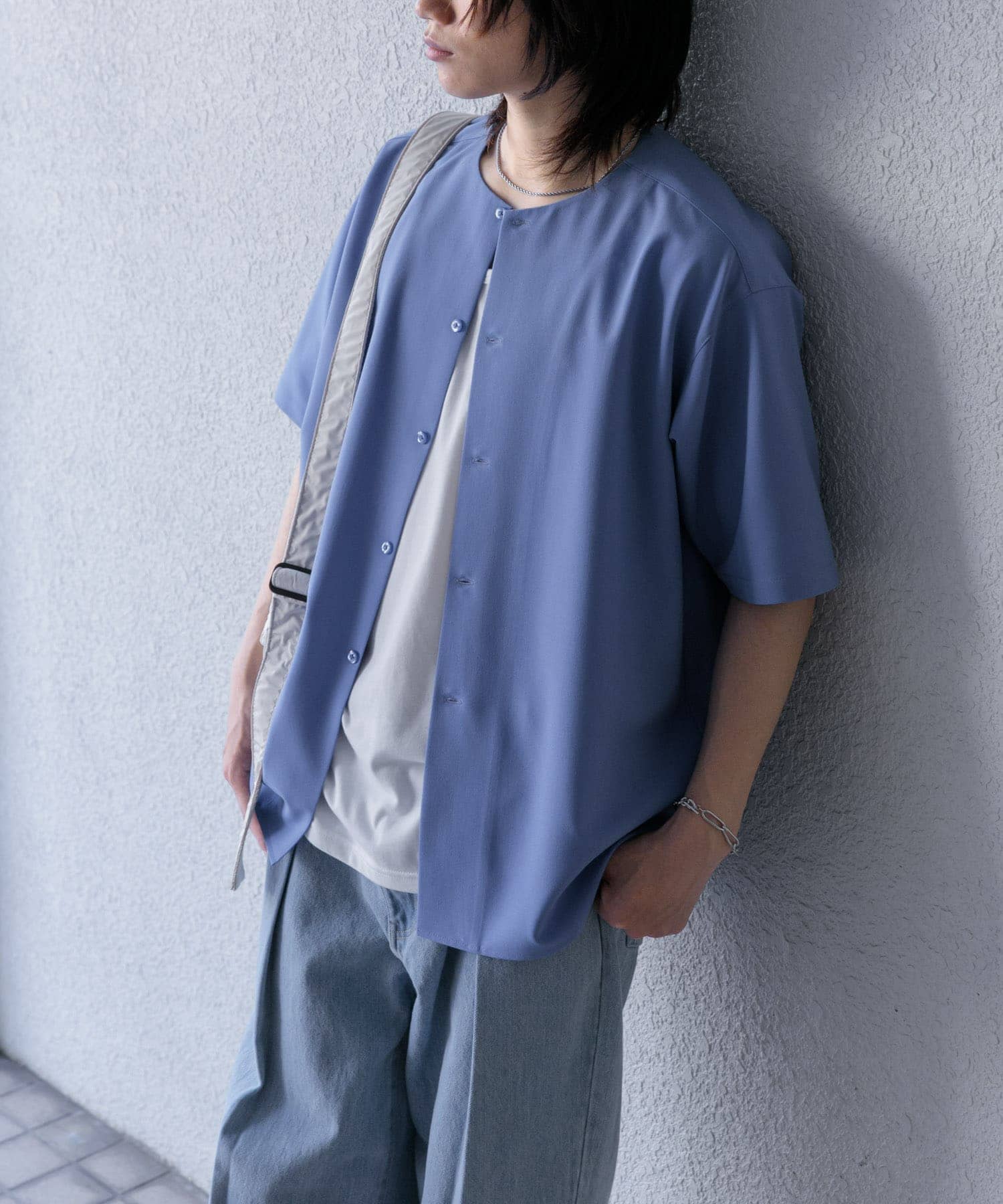 ノーカラーシャツ(5分袖)(S GRAY): トップス｜URBAN RESEARCH公式
