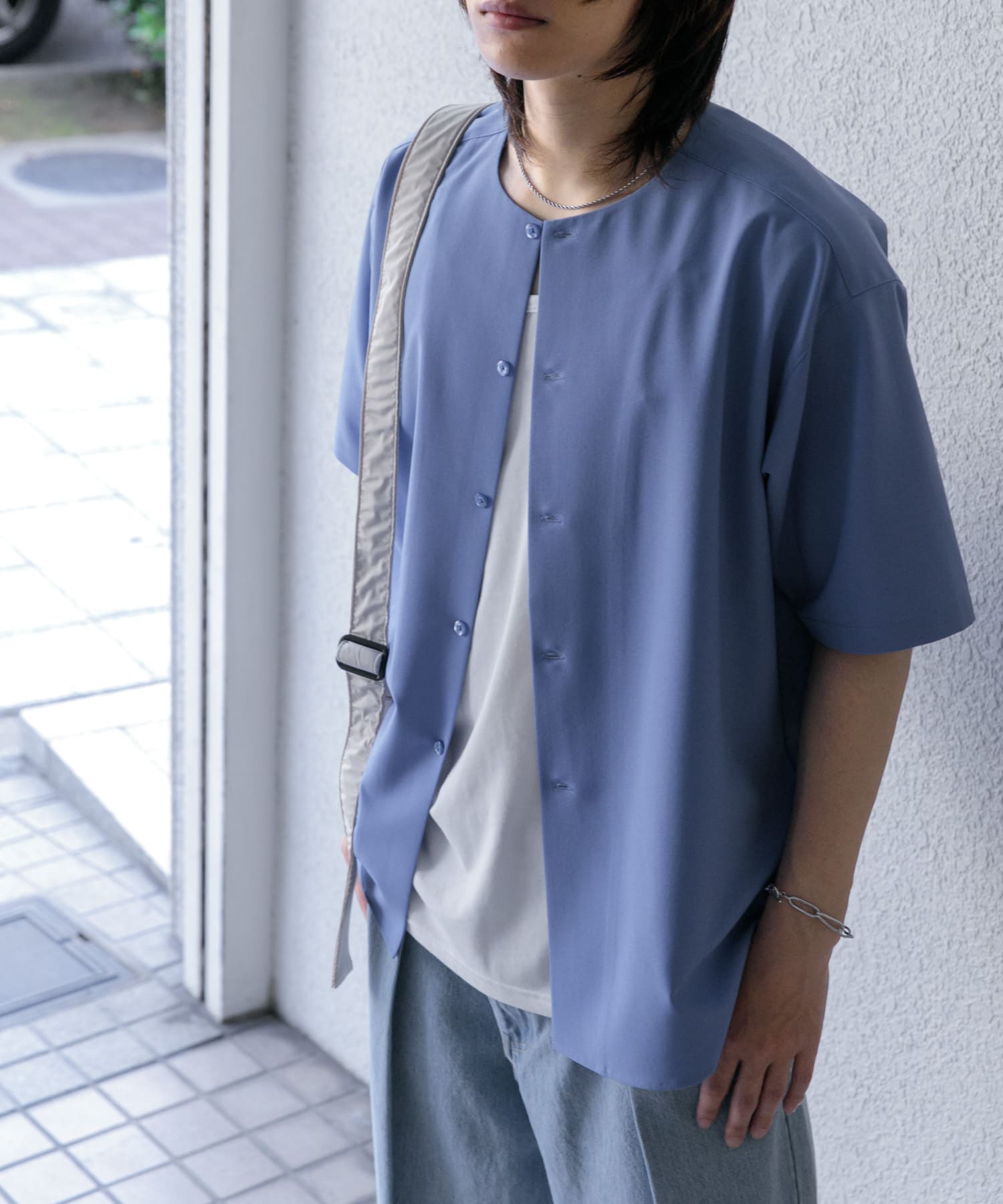 ノーカラーシャツ(5分袖)(S GRAY): トップス｜URBAN RESEARCH公式