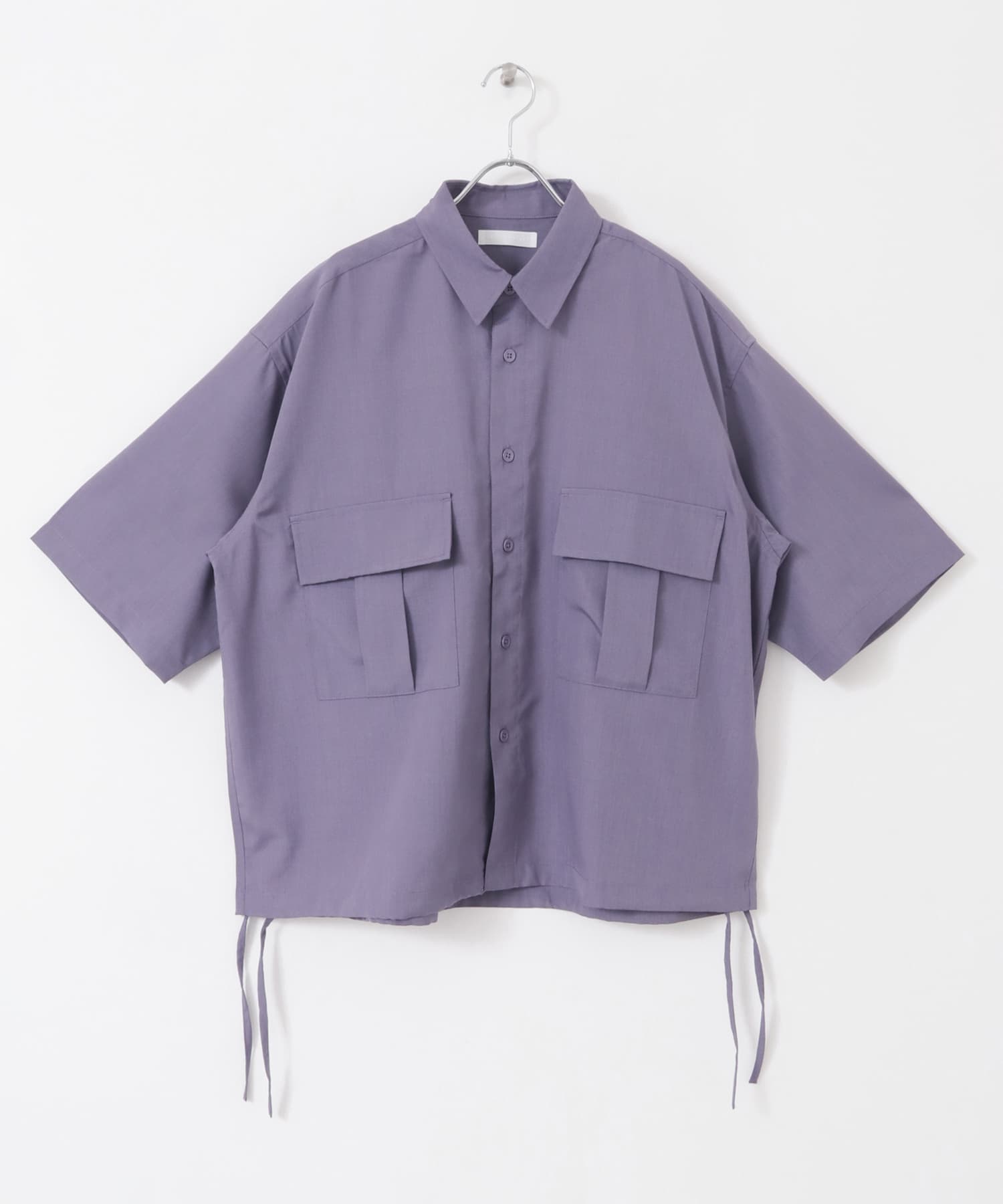CPOサイドデザインルーズシャツ PURPLE M