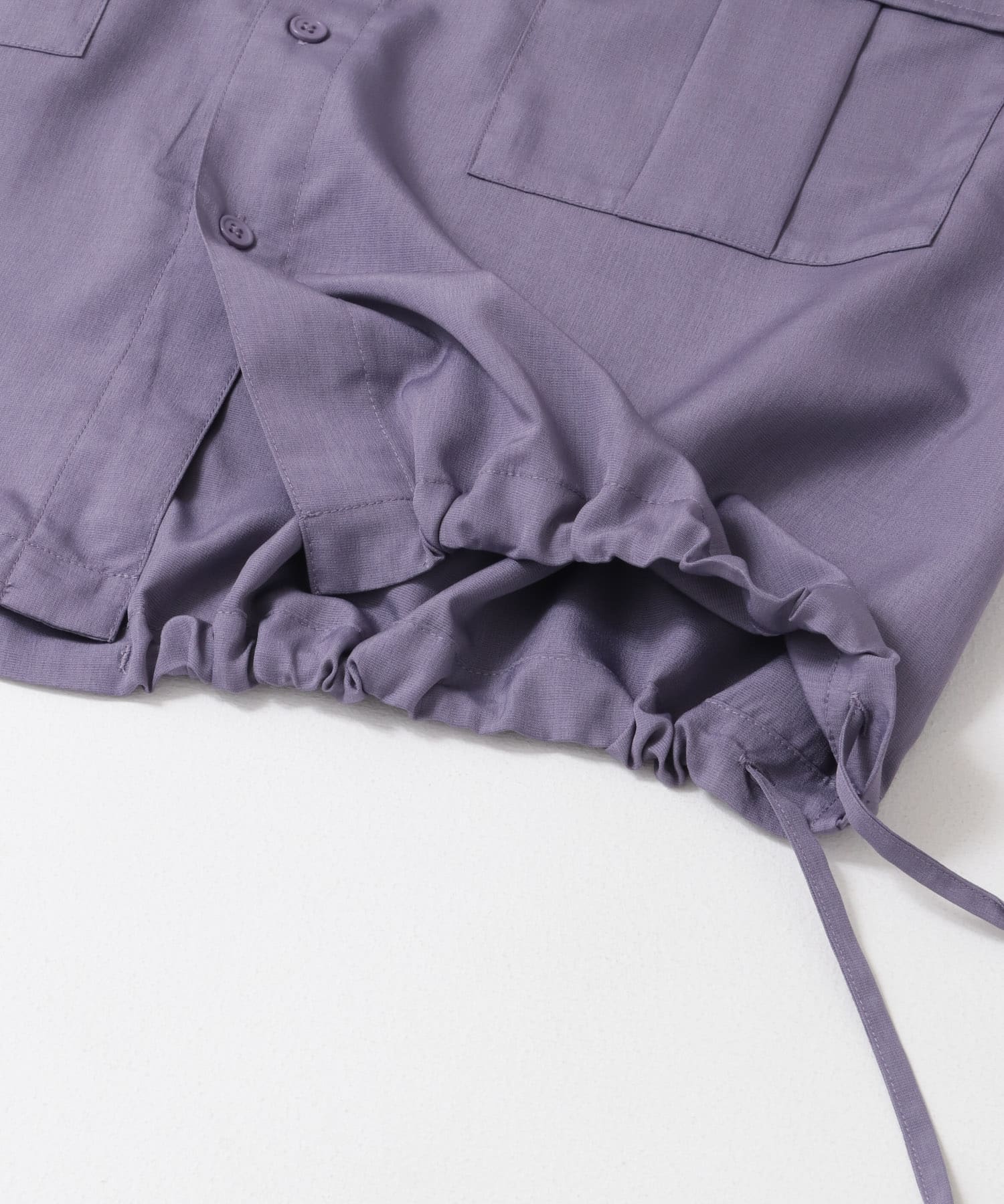 CPOサイドデザインルーズシャツ PURPLE M