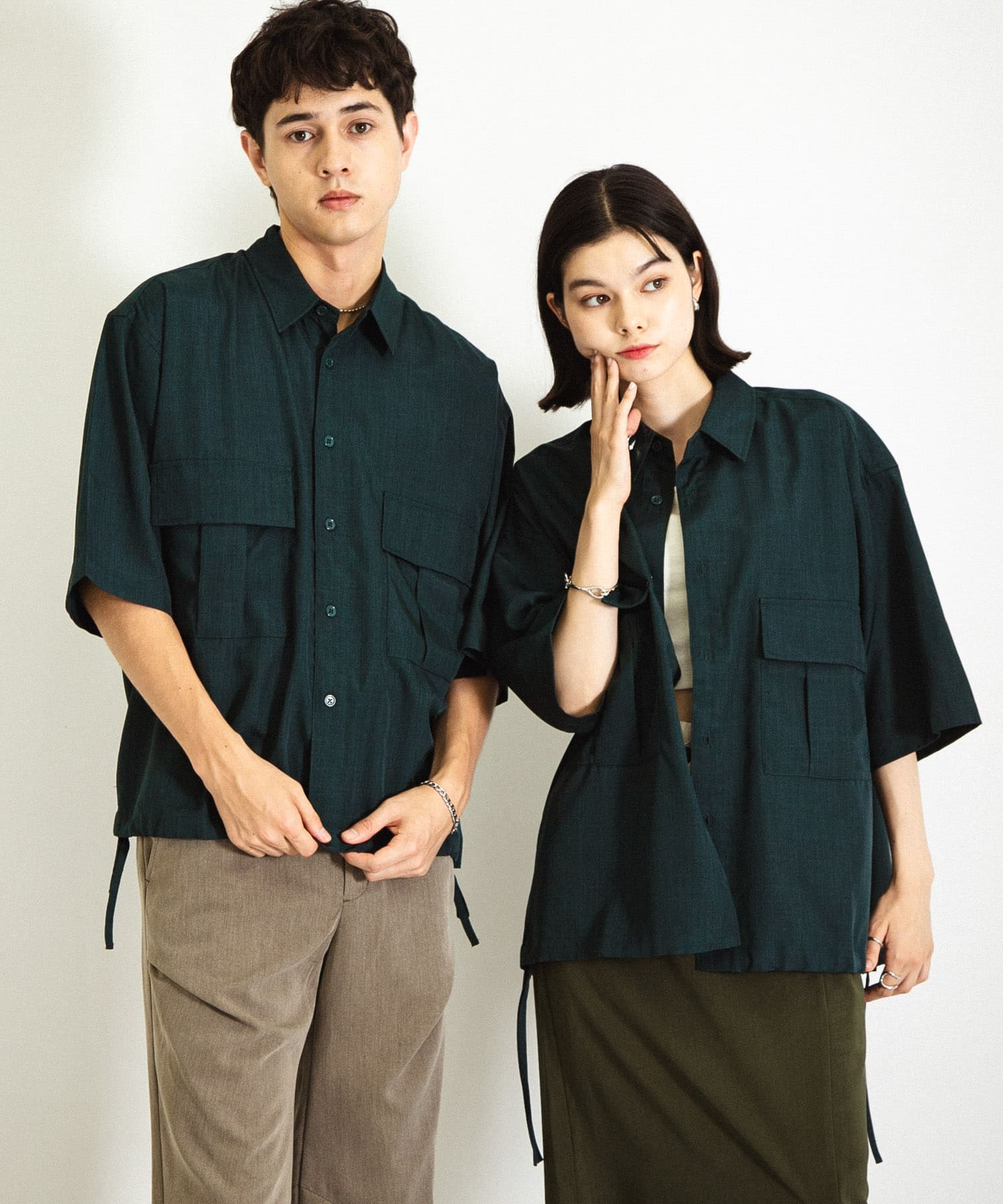 身長：184cm サイズ：L / 身長：166cm サイズ：M