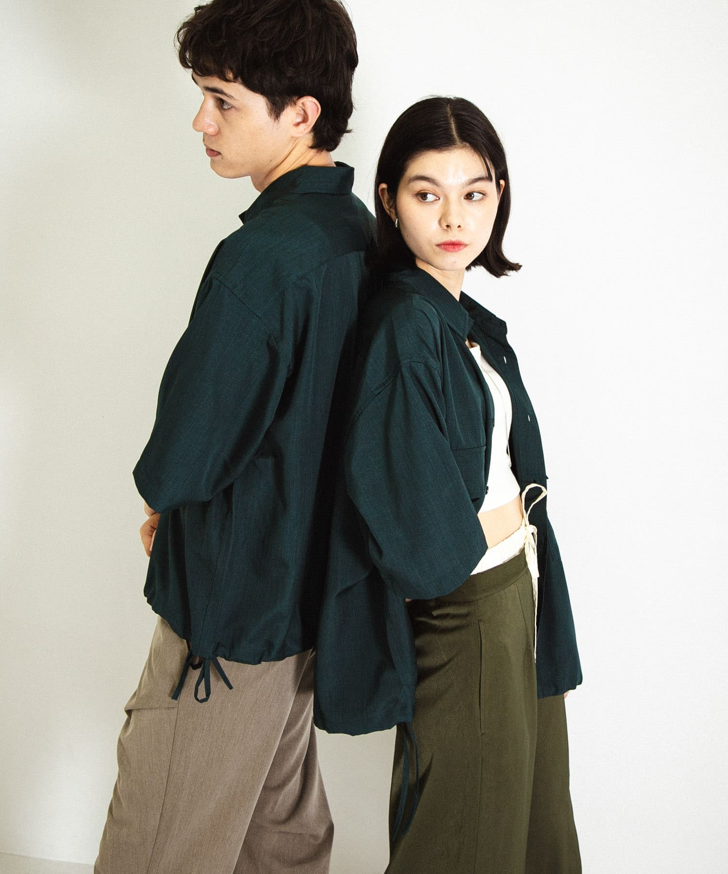 身長：184cm サイズ：L / 身長：166cm サイズ：M