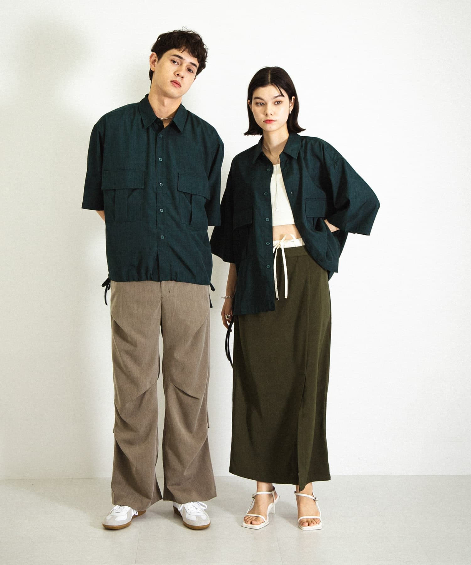 身長：184cm サイズ：L / 身長：166cm サイズ：M