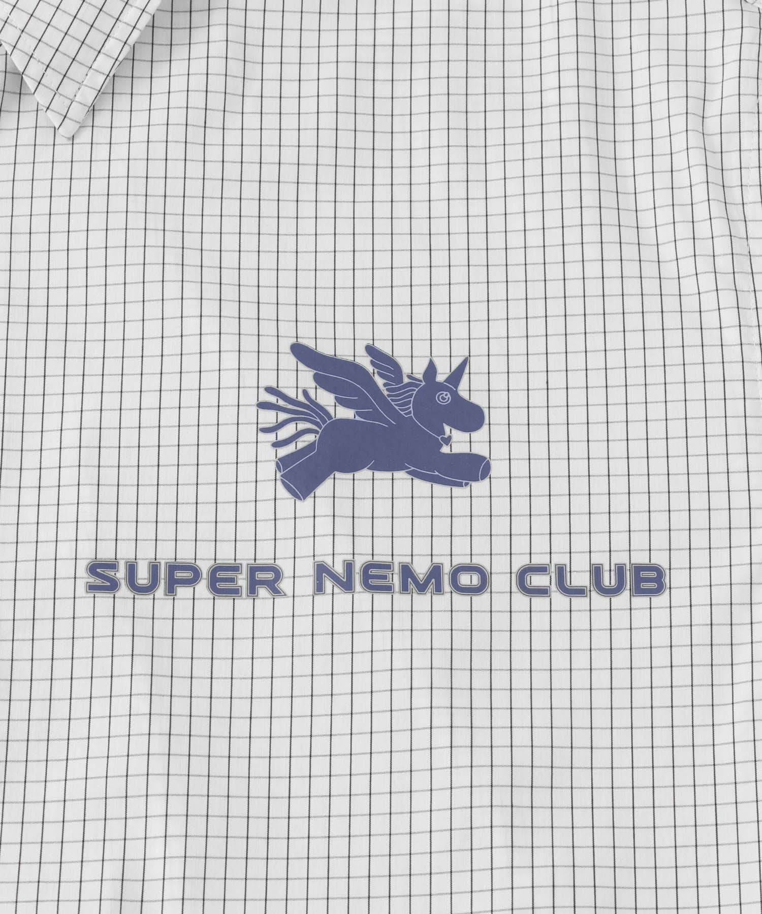 『別注』SHUHEI KOKI×SENSE OF PLACE　チェックシャツ WHITE M