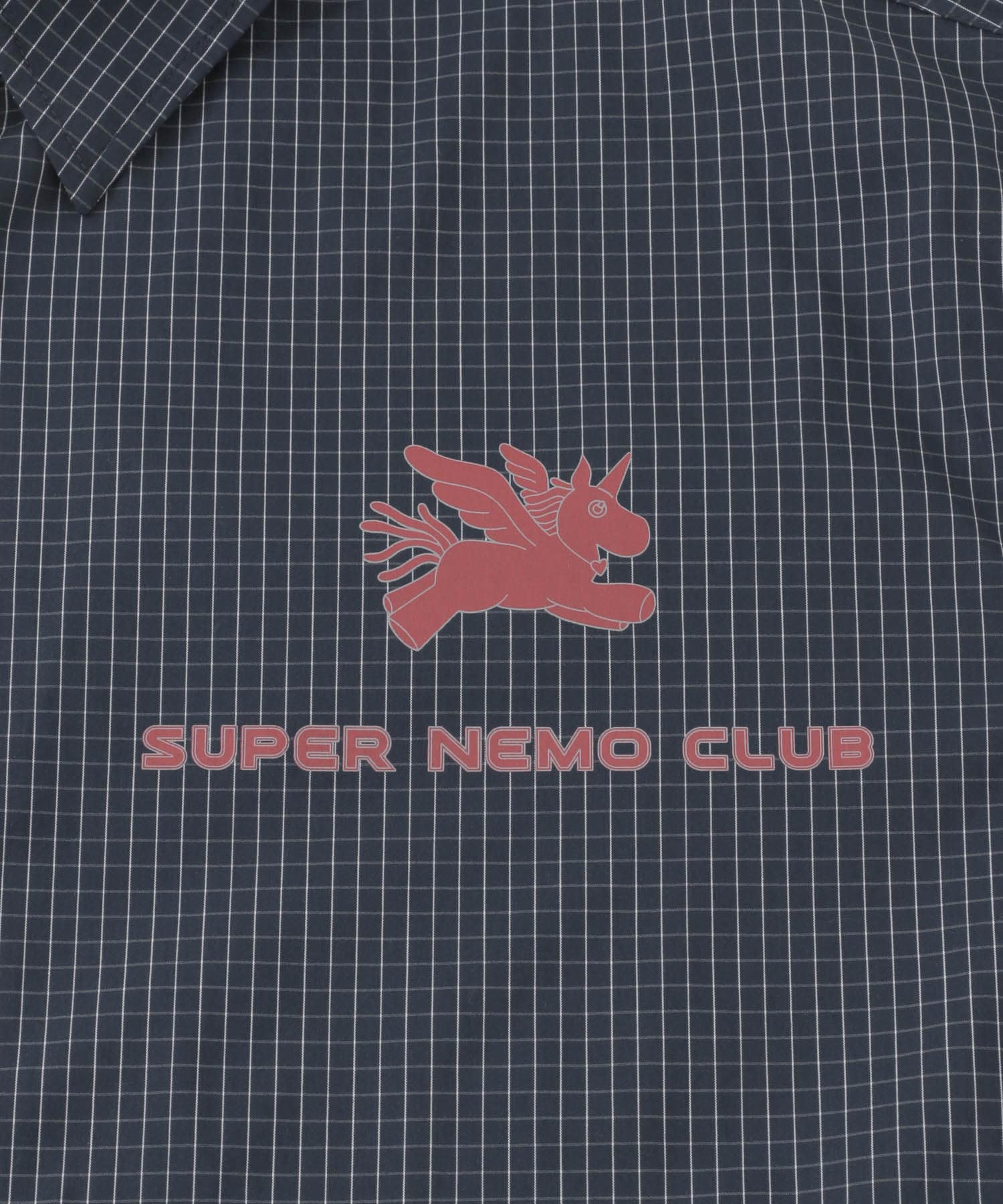 『別注』SHUHEI KOKI×SENSE OF PLACE　チェックシャツ NAVY M