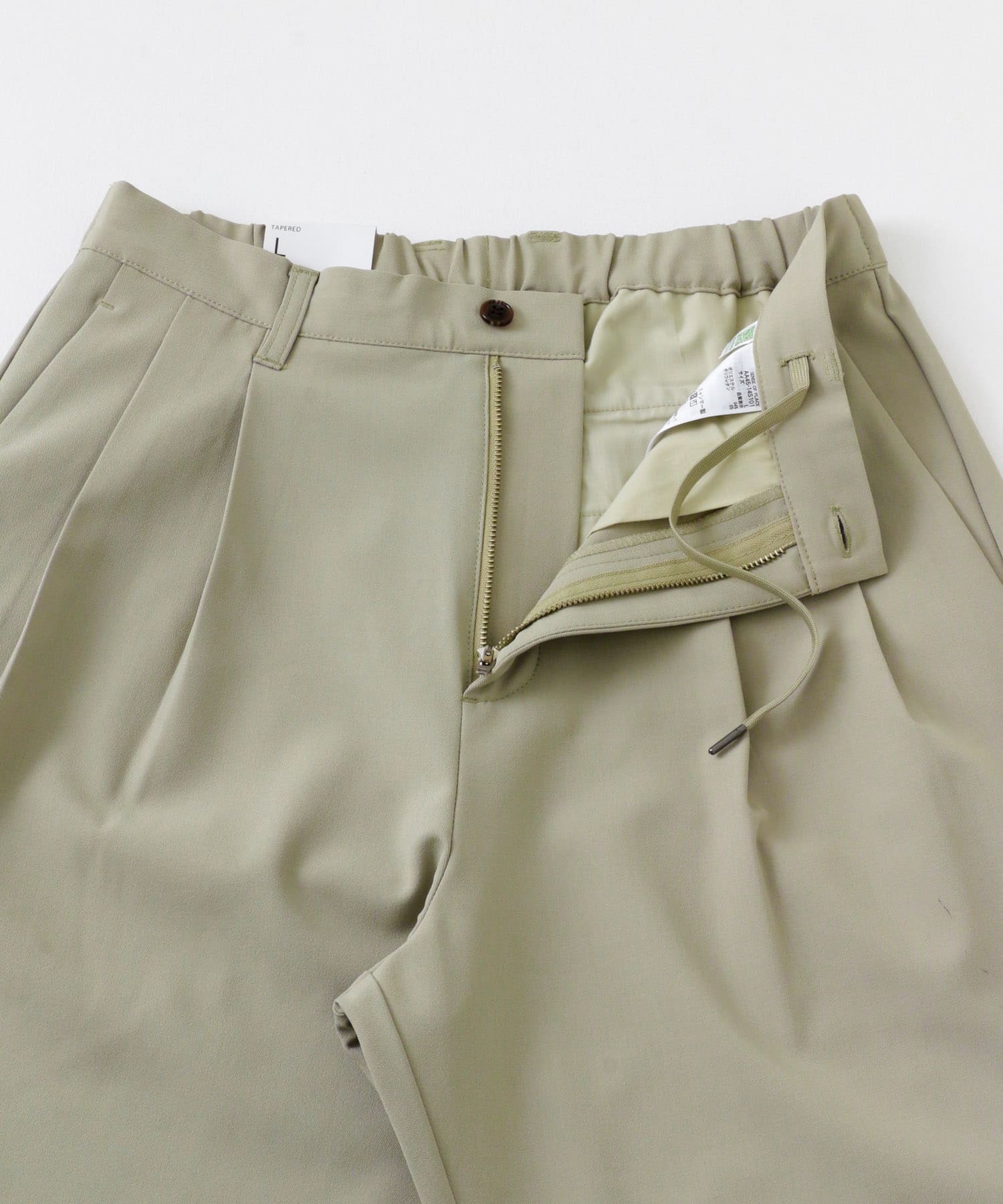 イージーケア/セットアップ対応』ダブルタックテーパードスラックス(S